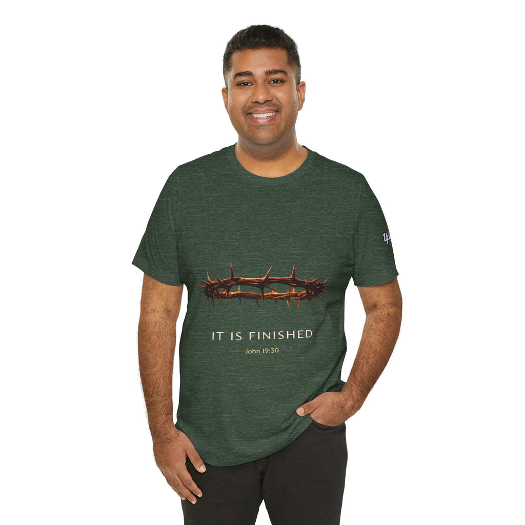 It Is Finished Crown of Thorns Tee — Christian John 19:30 Faith Shirt Printify