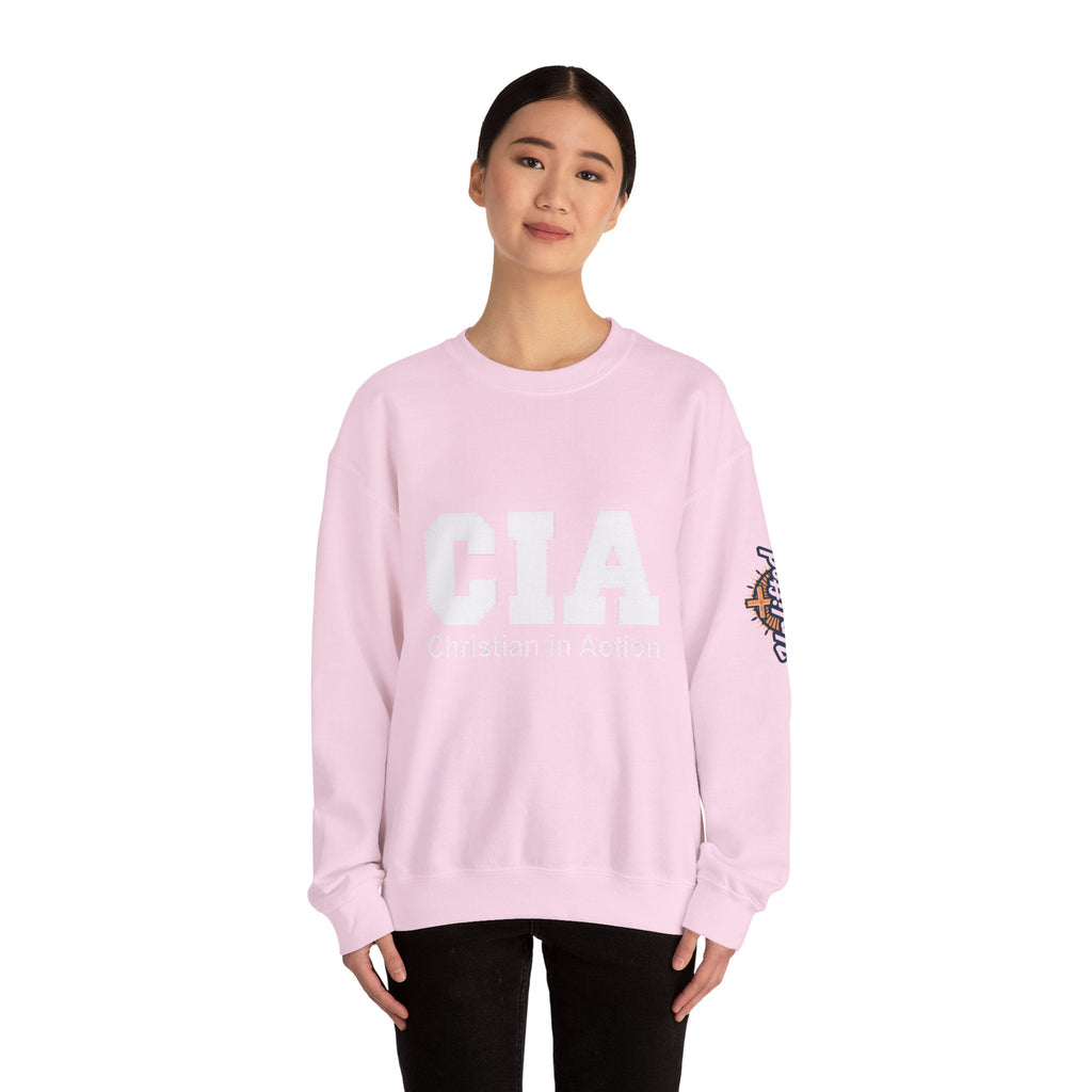 CIA Christian in Action Sweatshirt - Funny Faith Parody Sweatshirt - Mission Ready Apparel Printify