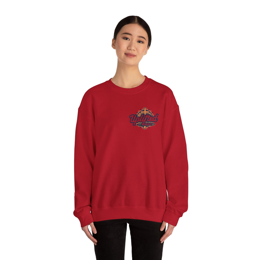 Unique Unicorn Sweatshirt – Rainbow Cross Psalm 139:14 Christian Sweatshirt for Wonderfully Made Printify