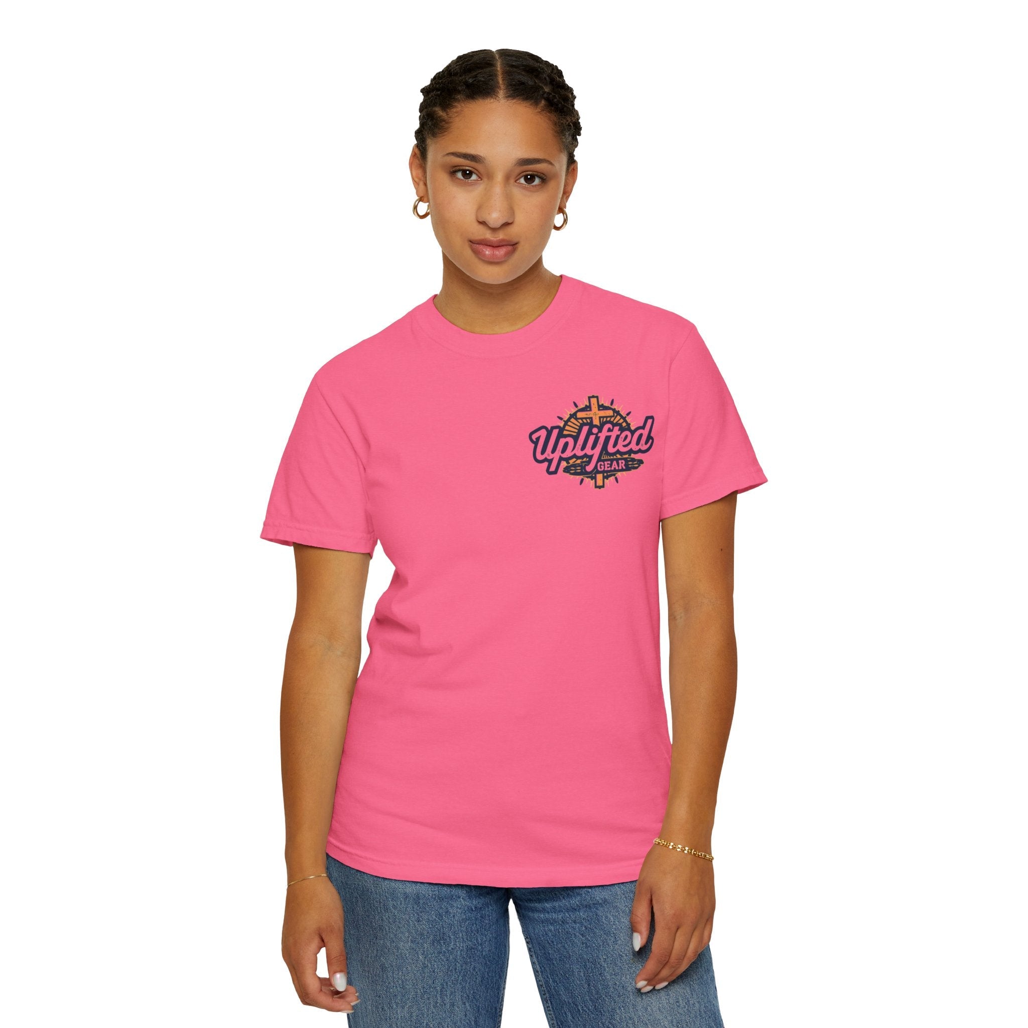 Trust in The Lord Proverbs 3:5-6 Biblical Design Unisex Garment-Dyed T-shirt Printify