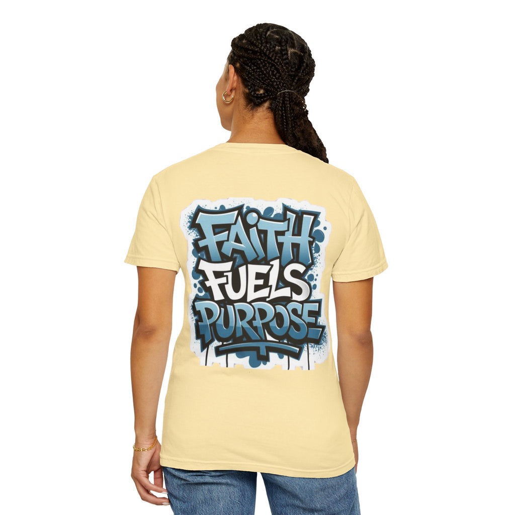 Faith Fuels Purpose T-shirt – Inspirational Christian T-shirt for Divine Drive & Unstoppable Belief Printify