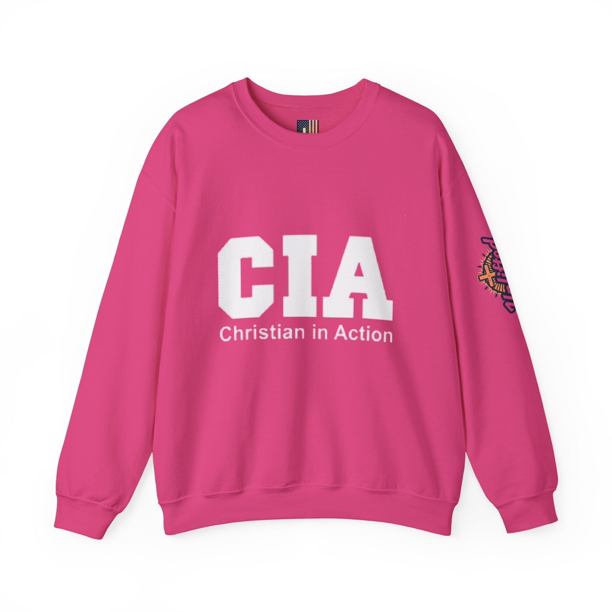 CIA Christian in Action Sweatshirt - Funny Faith Parody Sweatshirt - Mission Ready Apparel Printify