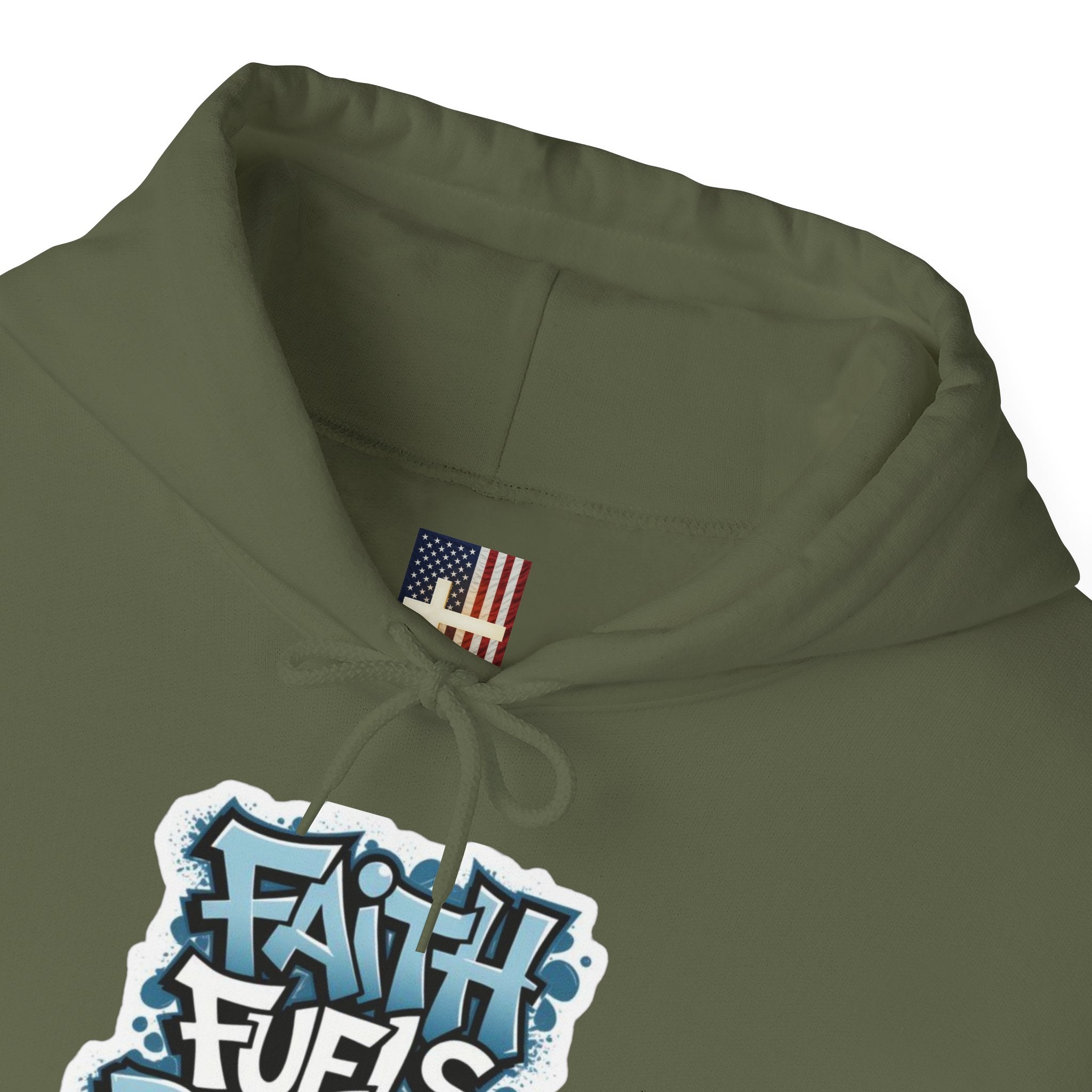 Faith Fuels Purpose Hoodie – Inspirational Christian Sweatshirt for Divine Drive & Unstoppable Belief Printify