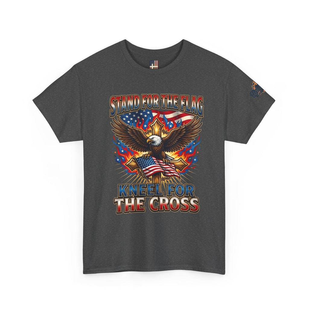 Stand for the Flag Kneel for the Cross T-shirt | Patriotic Eagle T-shirt Printify