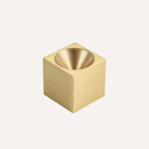 Brass Cube Incense Holder - Minimalist & Stylish Design Tilley + Me