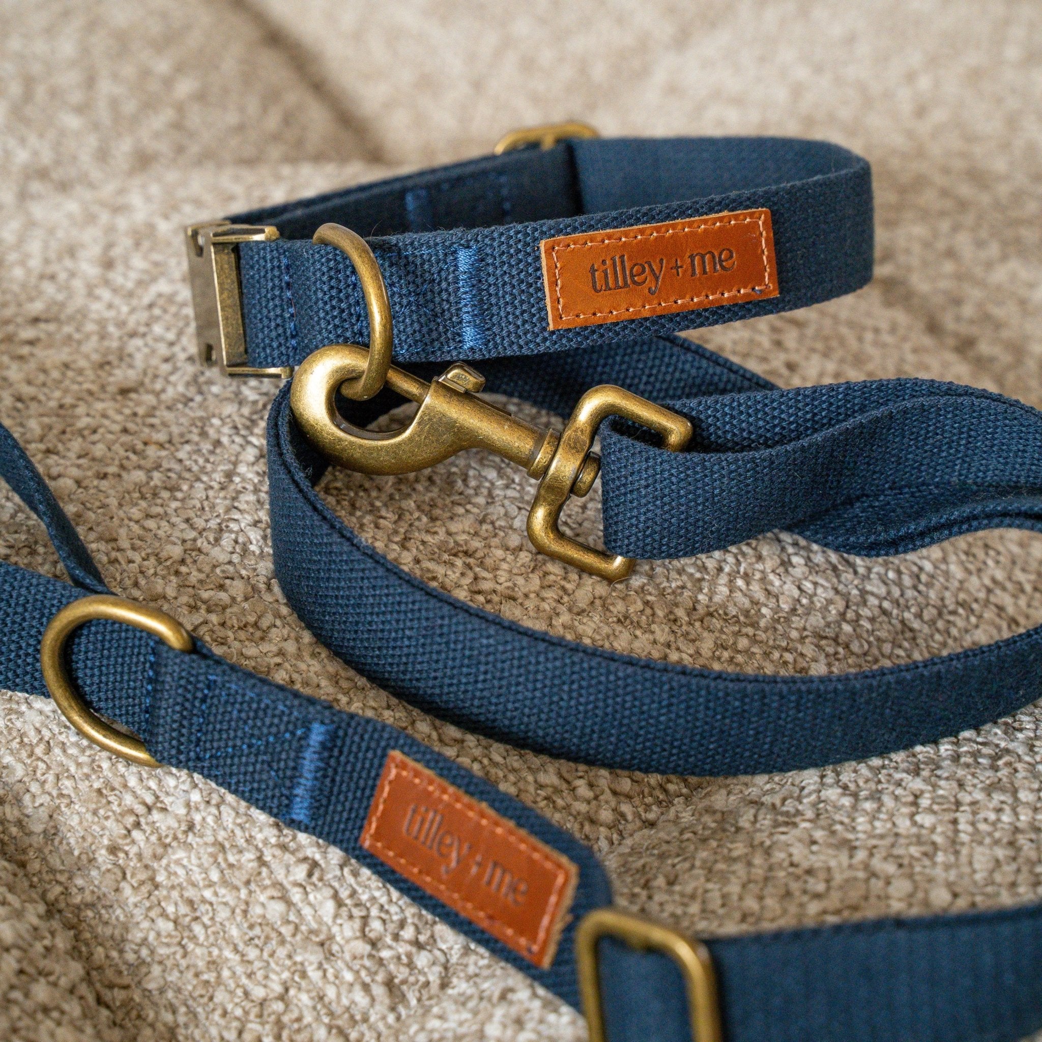 Hemp Cotton Dog Collar - Durable, Sustainable, Adjustable, Lightweight & Soft Tilley + Me