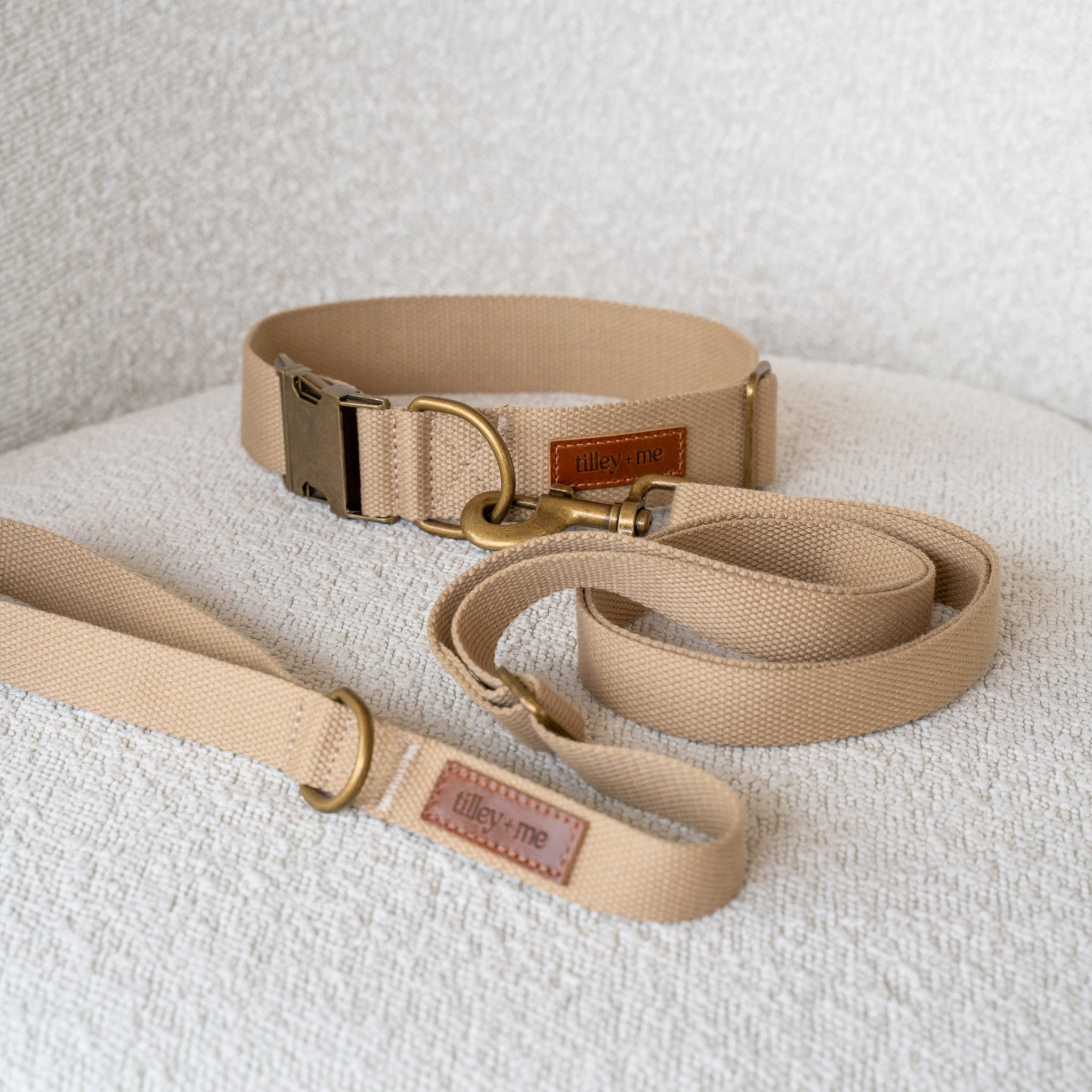 Hemp Cotton Dog Collar - Durable, Sustainable, Adjustable, Lightweight & Soft Tilley + Me