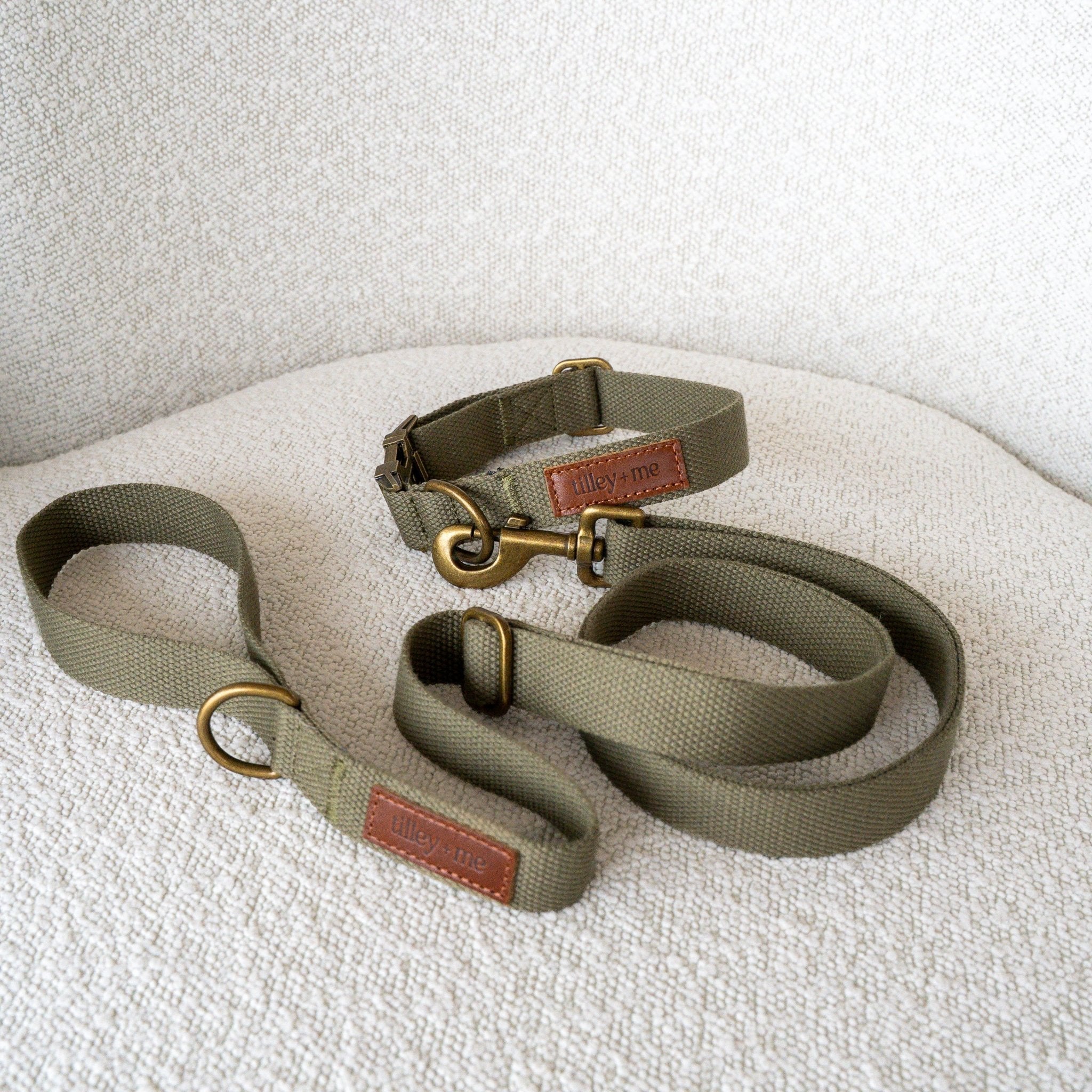 Hemp Cotton Dog Collar - Durable, Sustainable, Adjustable, Lightweight & Soft Tilley + Me