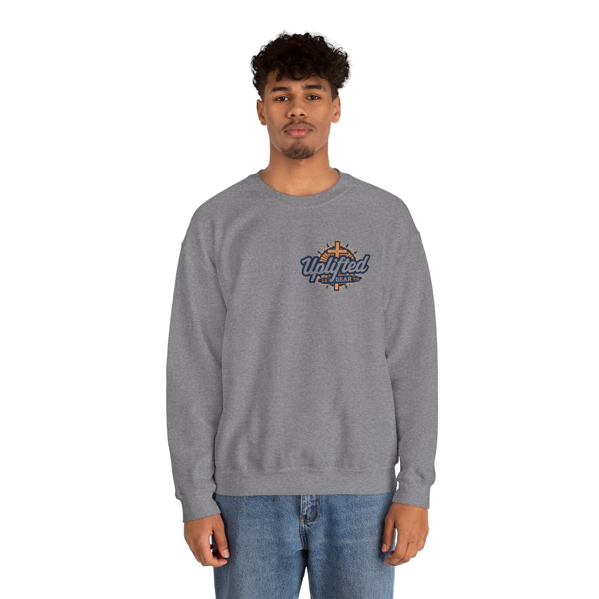 I Can’t, But I Know a Guy Sweatshirt – Jesus Cross Christian Sweatshirt for Cozy Faith Printify