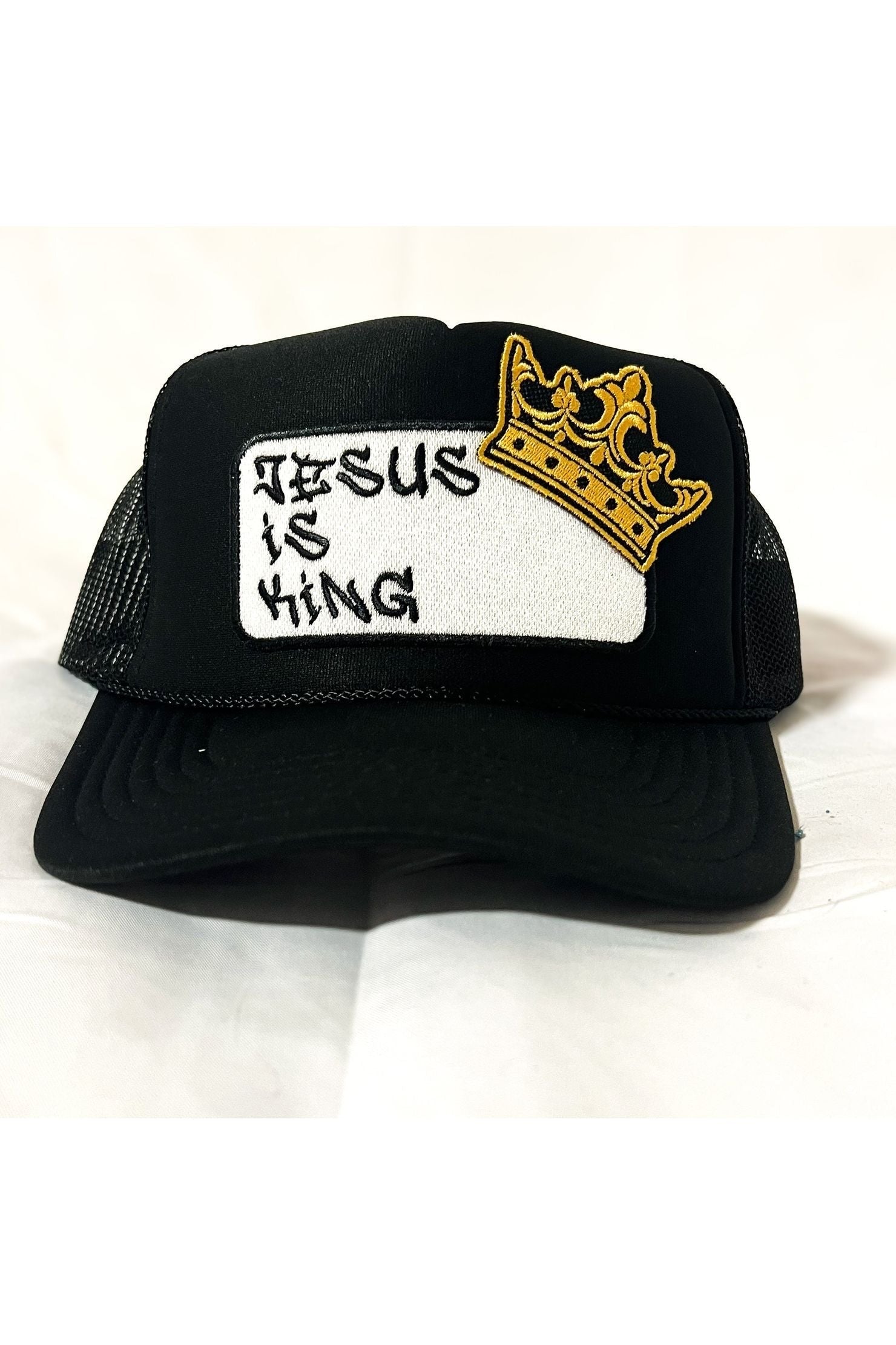 Jesus is King patch trucker hat -clearance Pretty Little Patriot