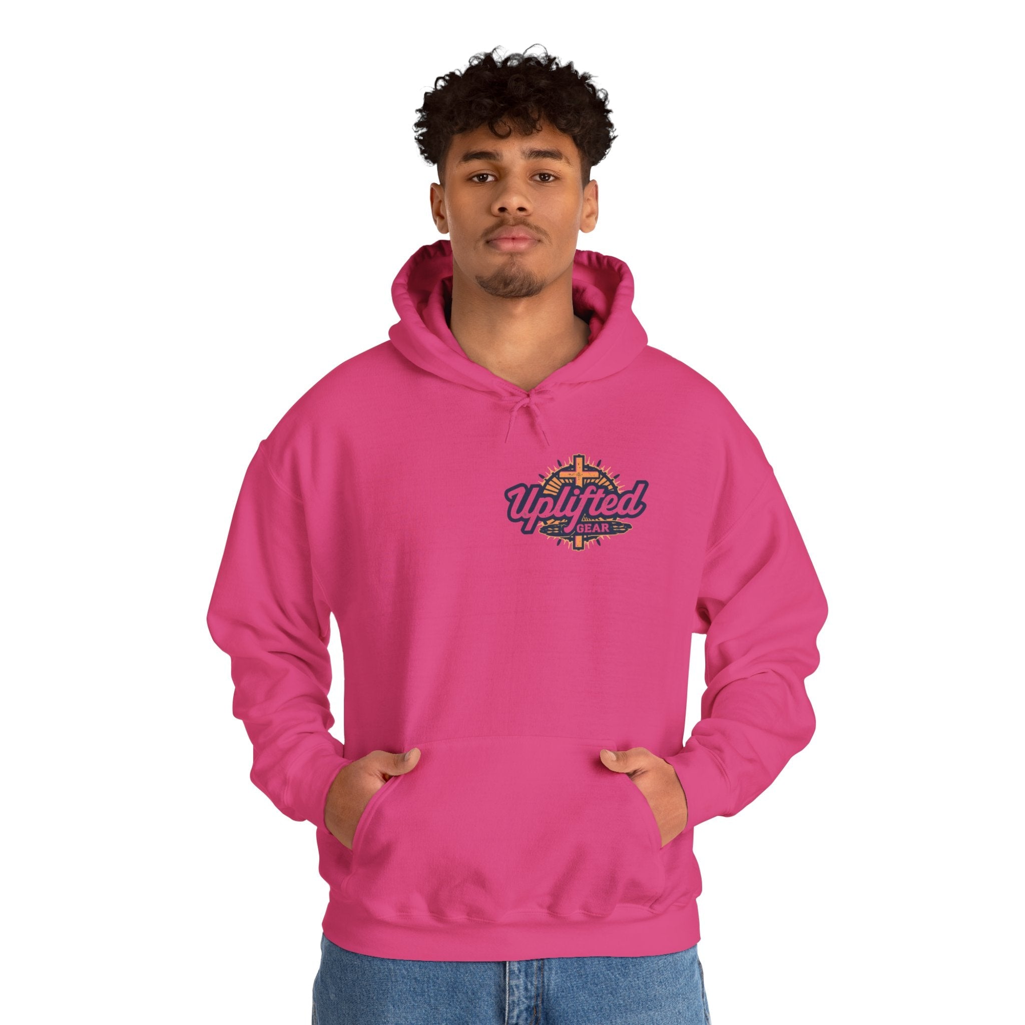 Strong and Courageous Hoodie – Joshua 1:9 Canine Pawprint Desert Christian Hoodie for Dog Lovers Printify