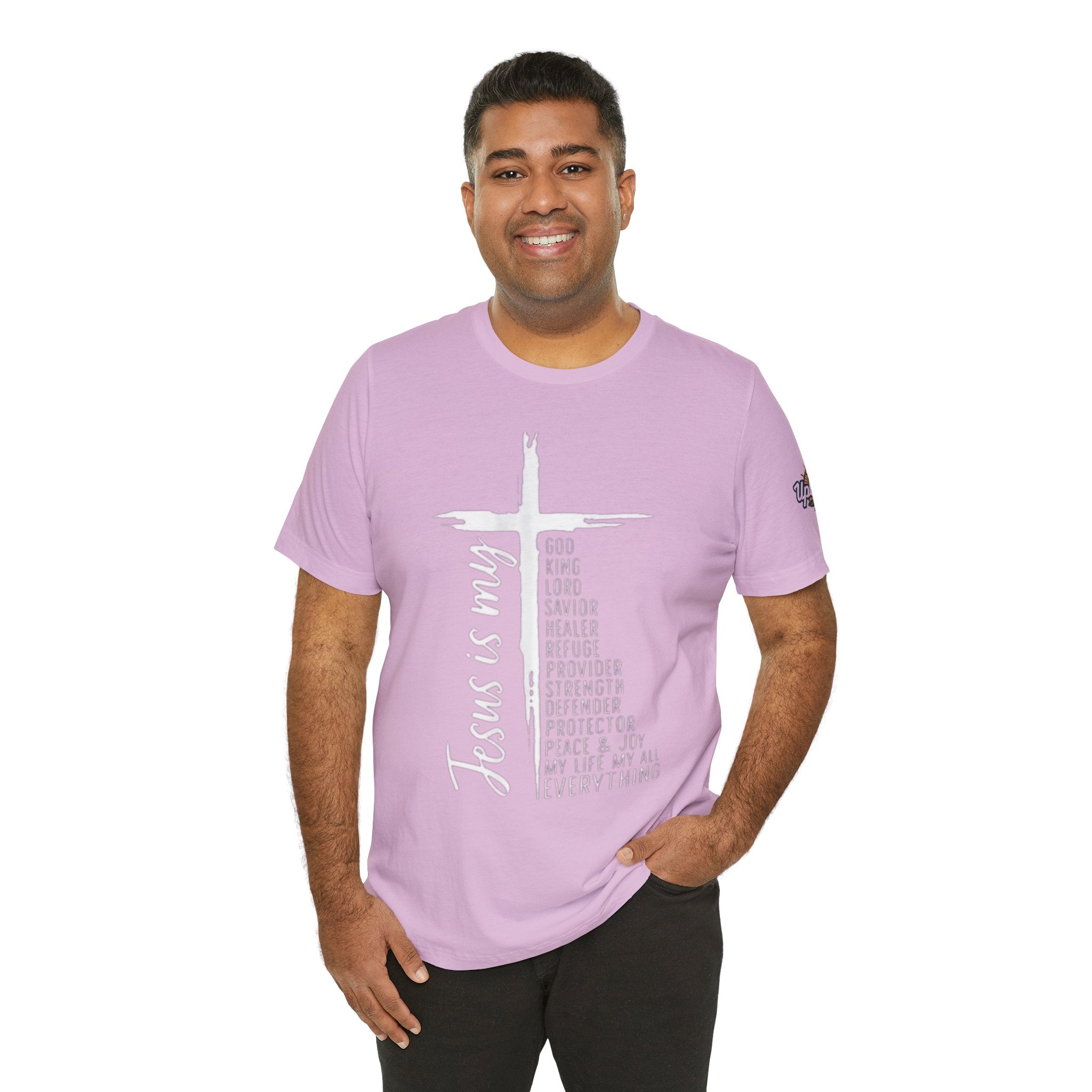Jesus Is My Everything T-shirt – Cross List God King Lord Savior Christian T-shirt for Total Surrender Faith Printify