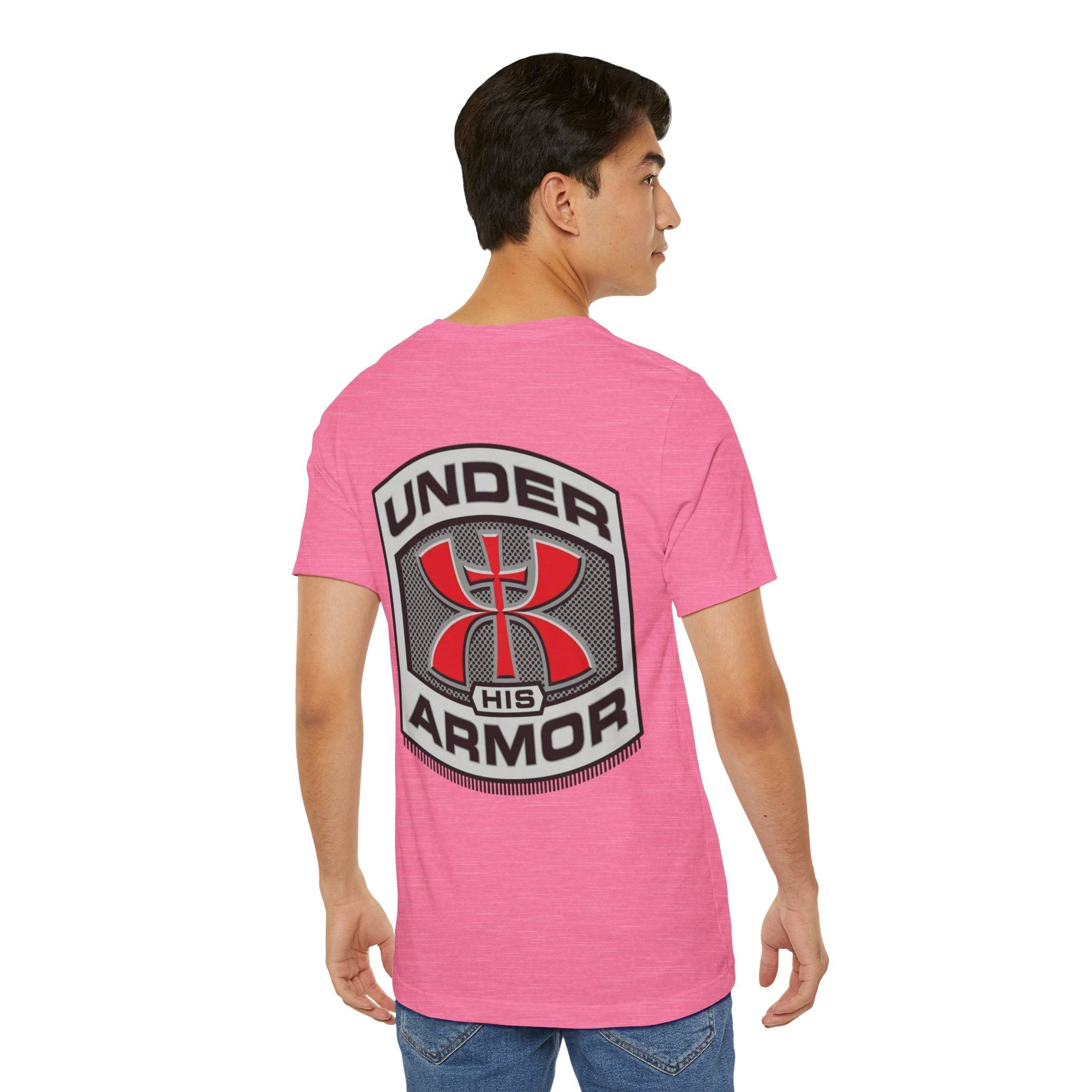 Under HIS Armor Christian T-Shirt — Faith-Inspired Under Armour Style Printify