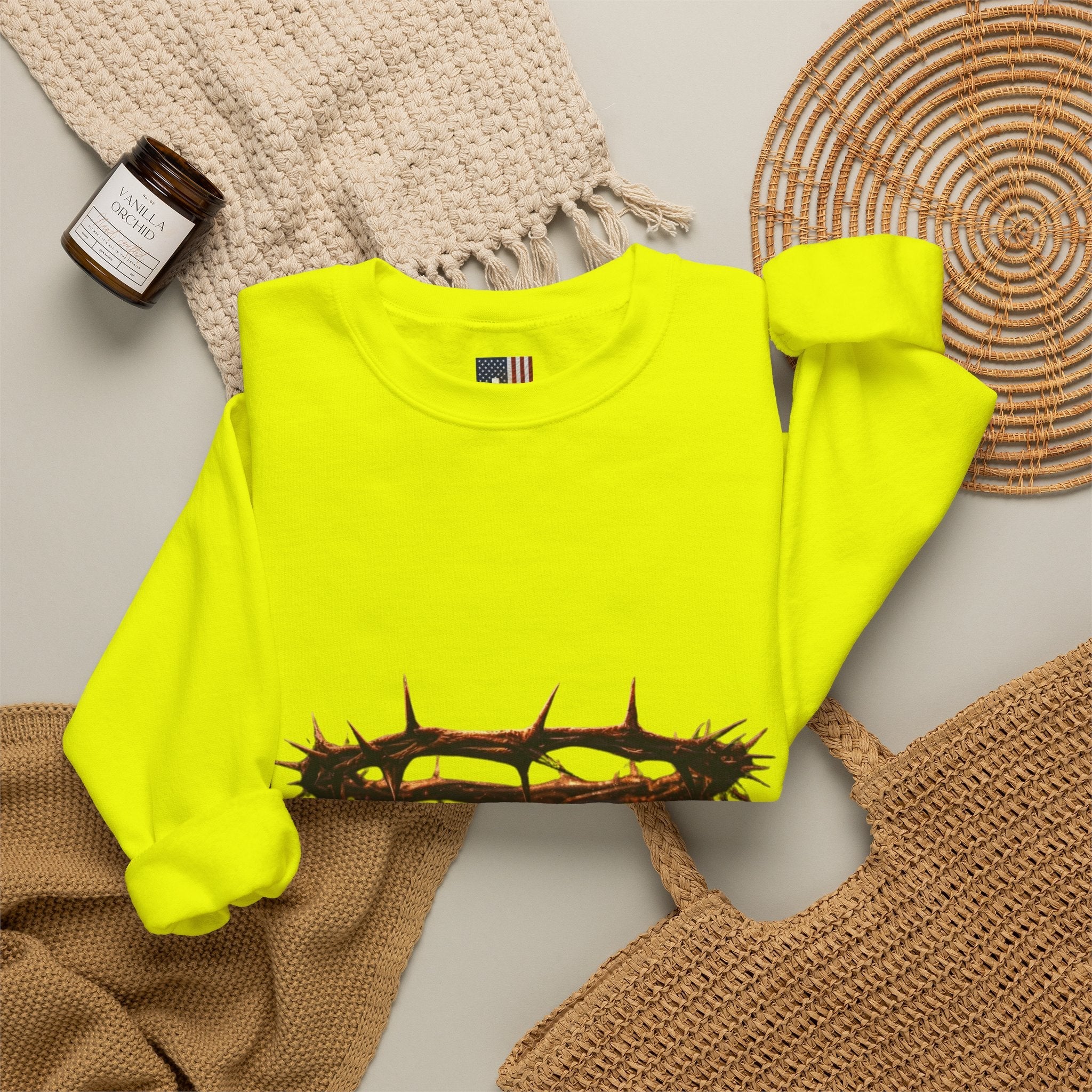 It Is Finished Crown of Thorns Sweatshirt — Christian John 19:30 Faith Sweatshirt Printify