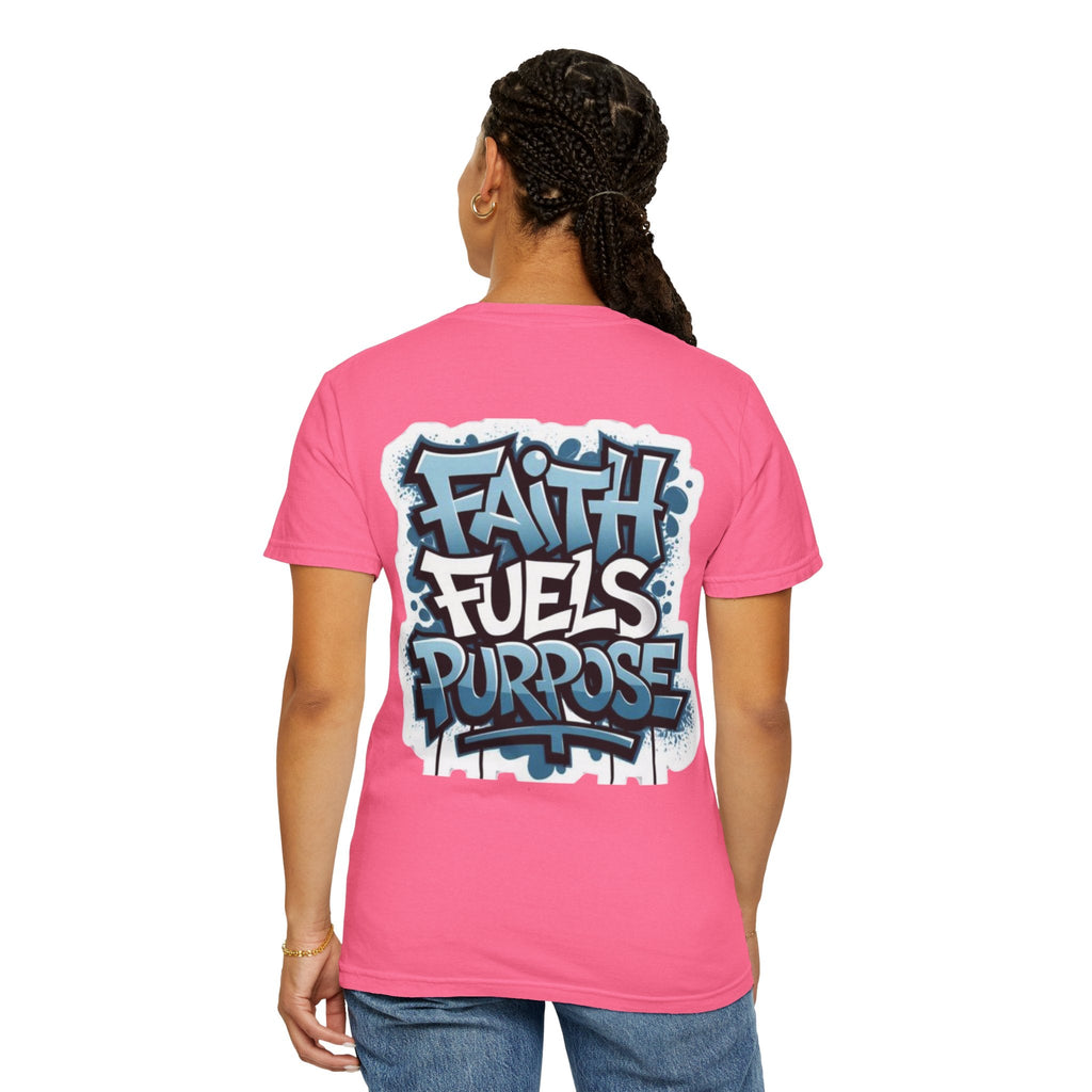 Faith Fuels Purpose T-shirt – Inspirational Christian T-shirt for Divine Drive & Unstoppable Belief Printify