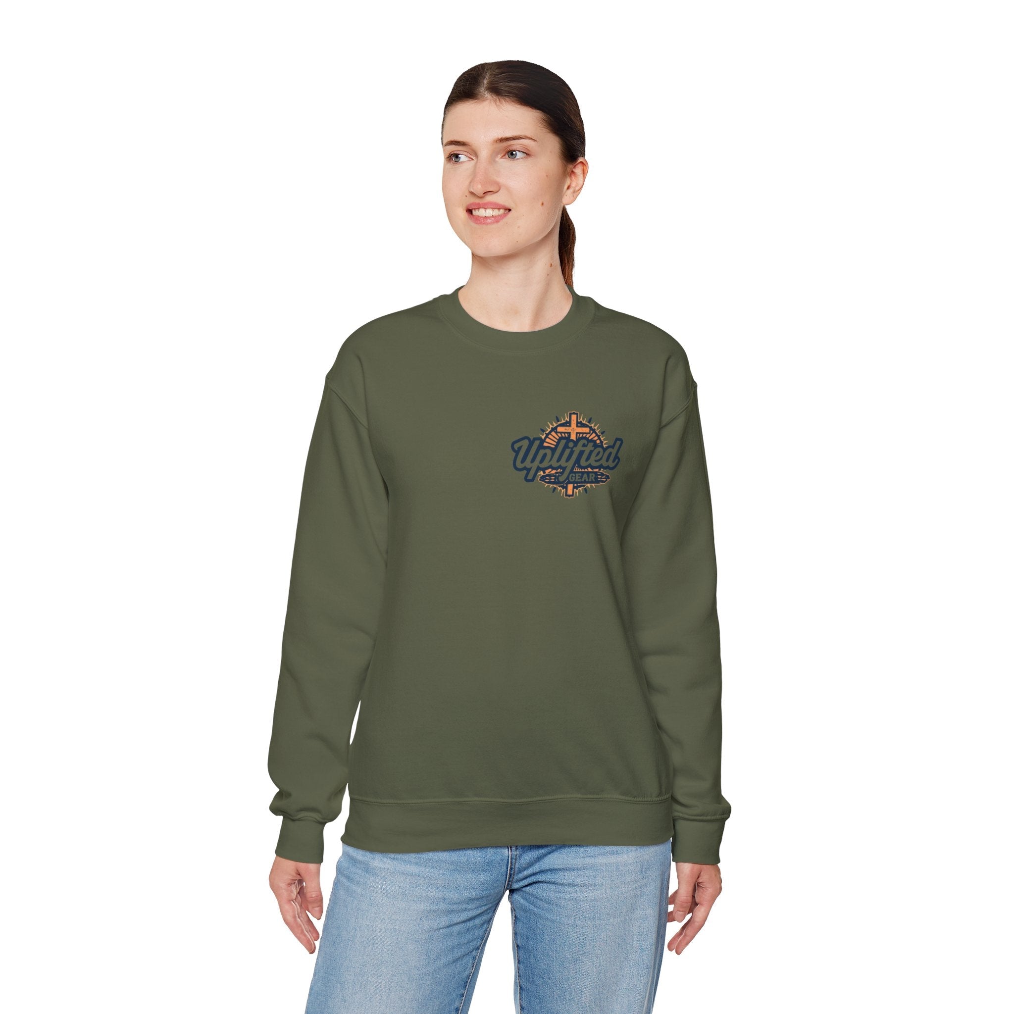 God Created Adam and Eve Sweatshirt – Biblical Truth Christian Sweatshirt for Unshakable Faith Printify