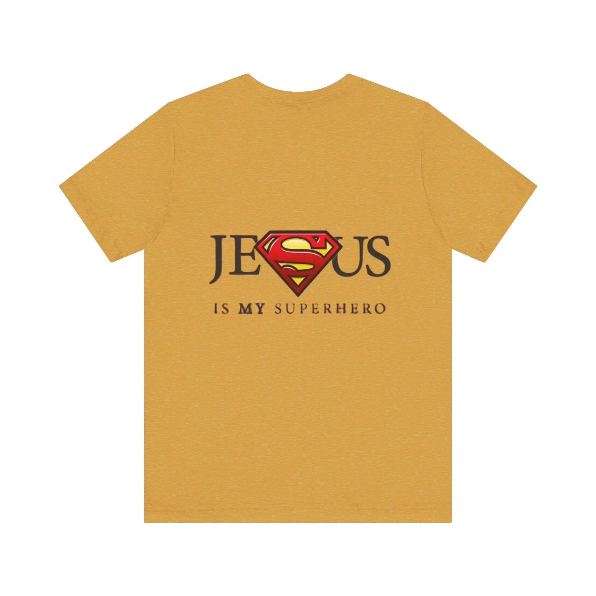 Jesus Is My Superhero T-Shirt — Faith-Based Superman-Inspired Tee Printify