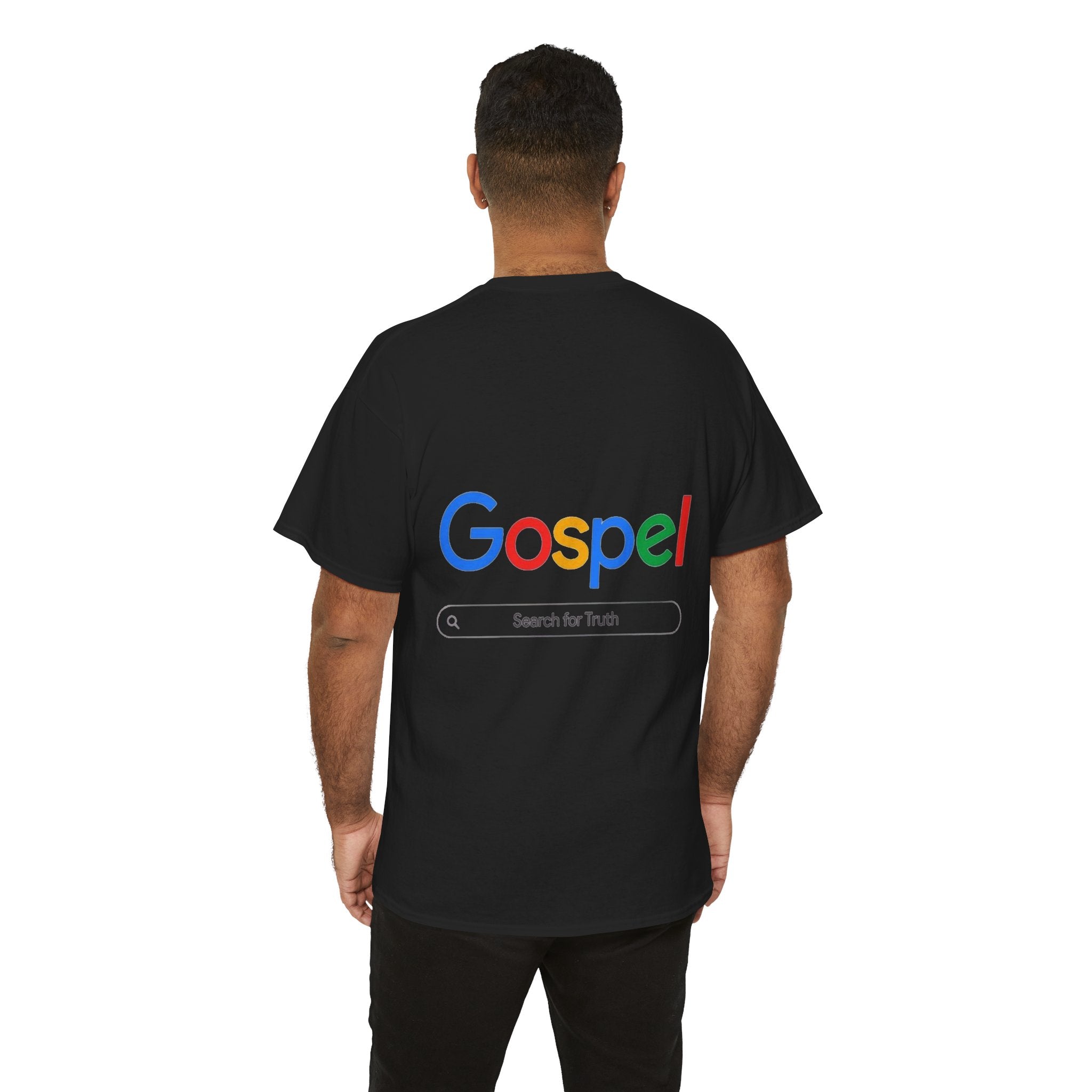 Gospel Graphic Tee — "Gospel" Colorful Logo Christian T-Shirt Printify