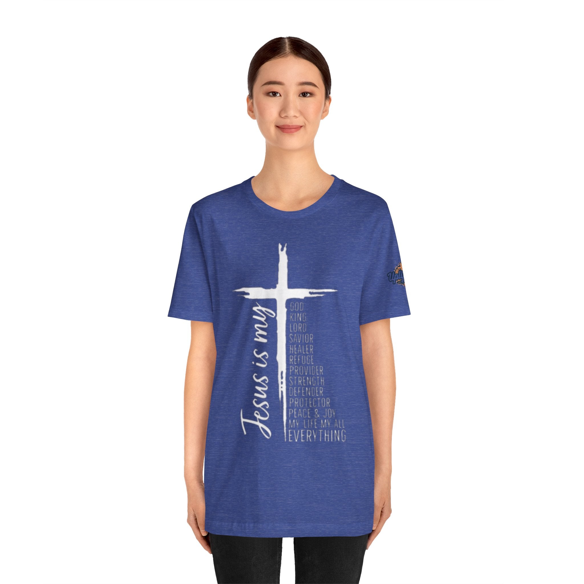 Jesus Is My Everything T-shirt – Cross List God King Lord Savior Christian T-shirt for Total Surrender Faith Printify