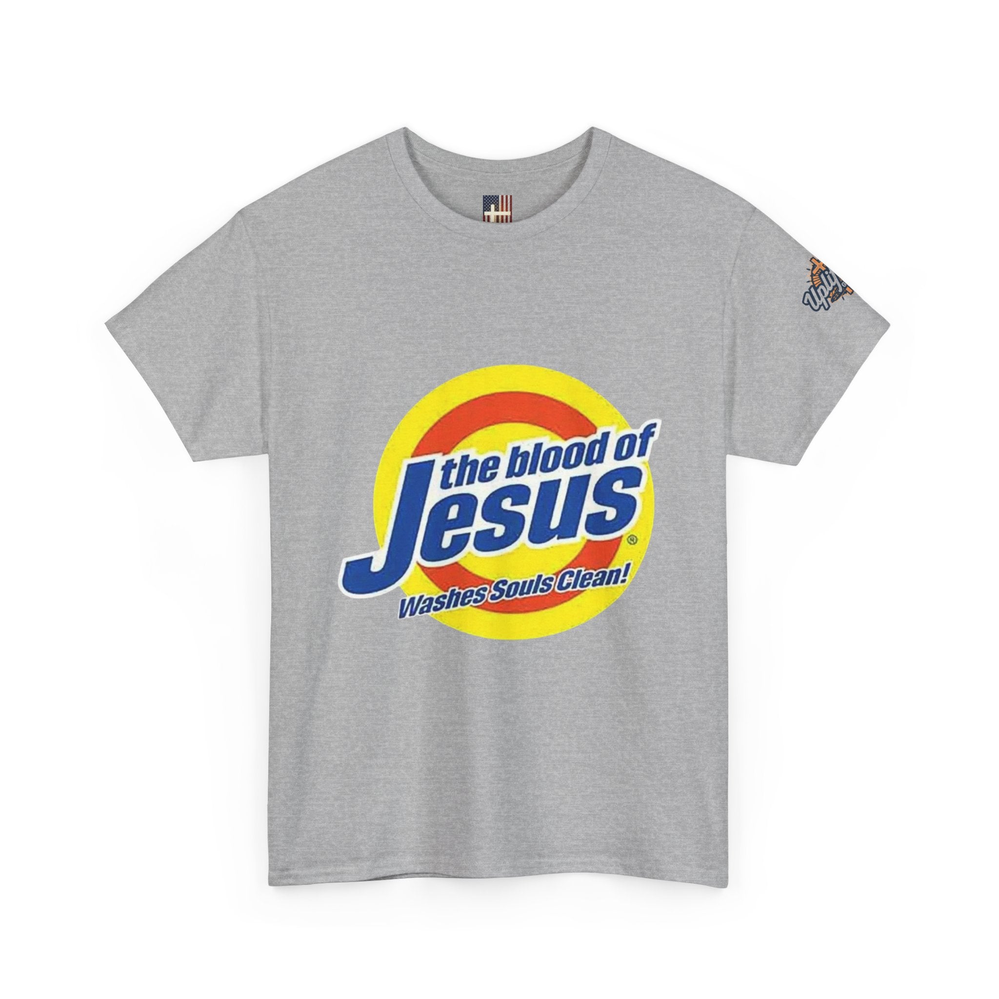 Blood of Jesus Washes Souls Clean T-shirt - Funny Tide Parody - Christian Faith T-shirt Printify