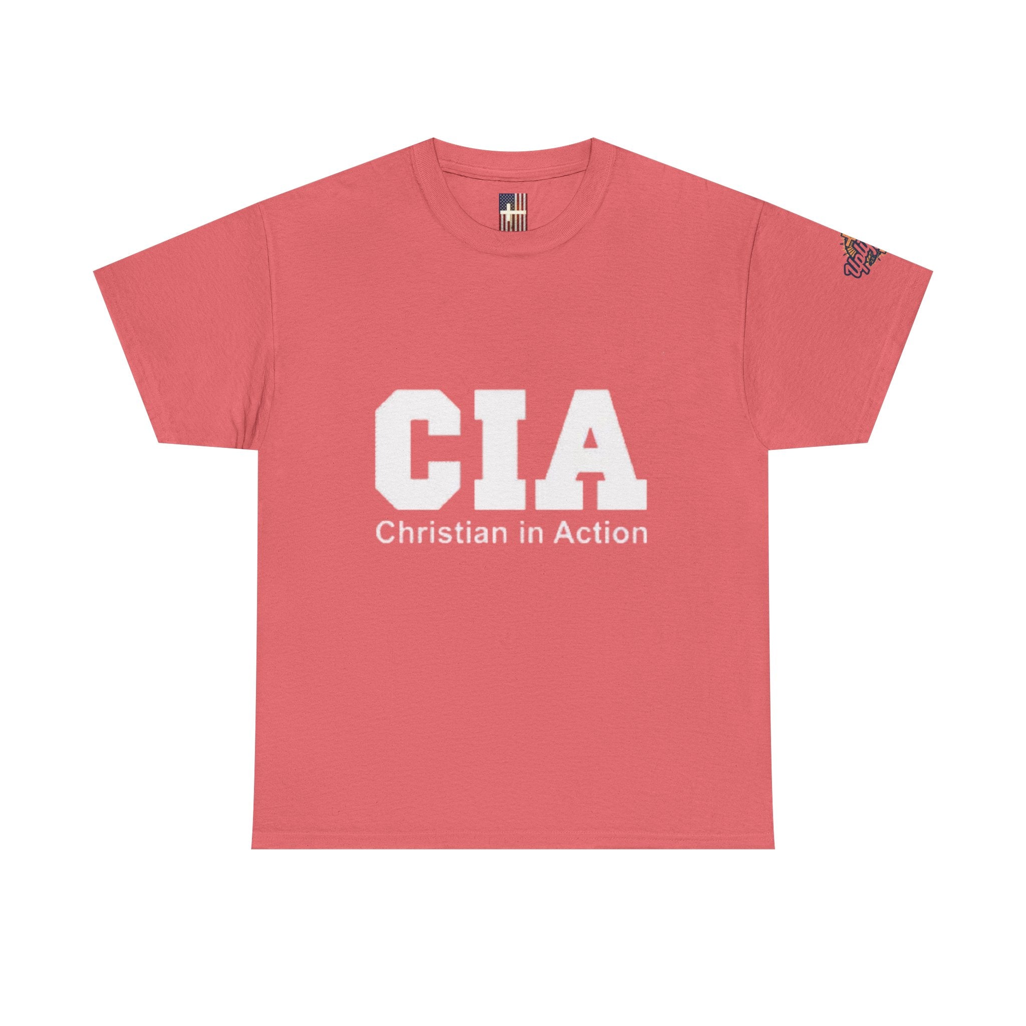 CIA Christian in Action T-shirt - Funny Faith Parody T-shirt - Mission Ready Apparel Printify