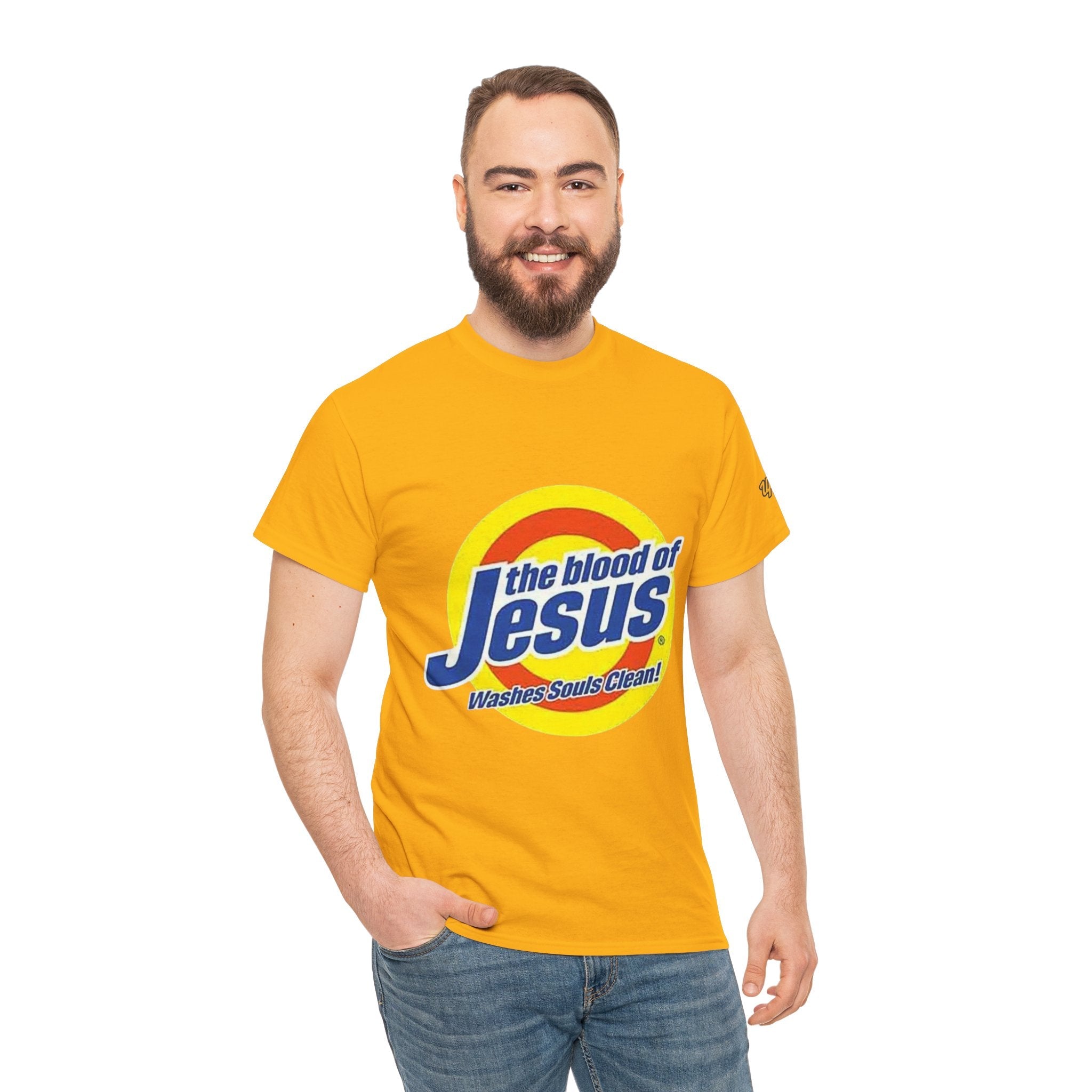 Blood of Jesus Washes Souls Clean T-shirt - Funny Tide Parody - Christian Faith T-shirt Printify