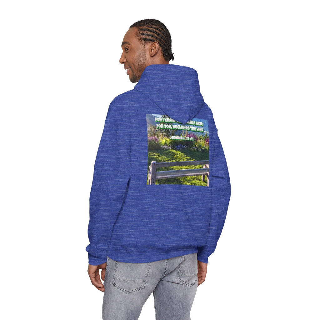 Bible Verse Unisex Heavy Blend™ Hooded Sweatshirt - Jeremiah 29 : 11 Printify