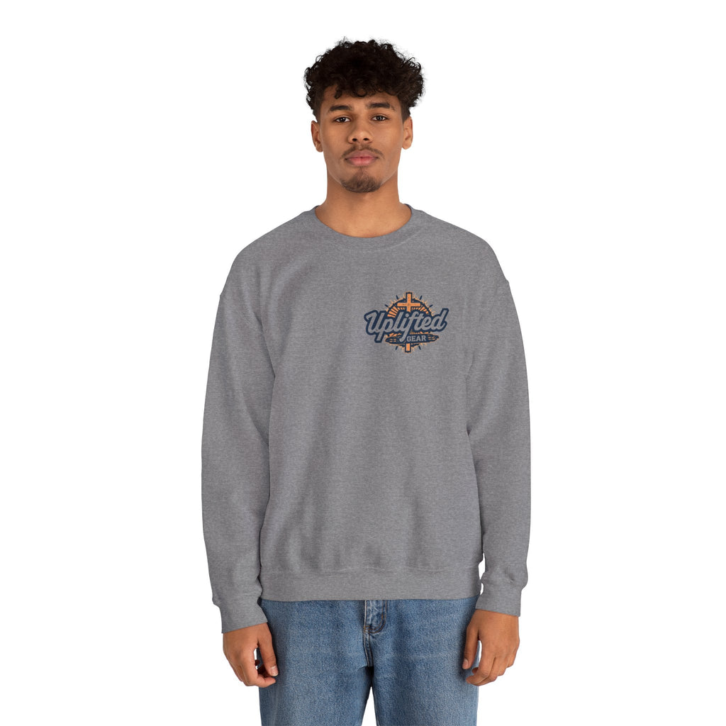 God Created Adam and Eve Sweatshirt – Biblical Truth Christian Sweatshirt for Unshakable Faith Printify