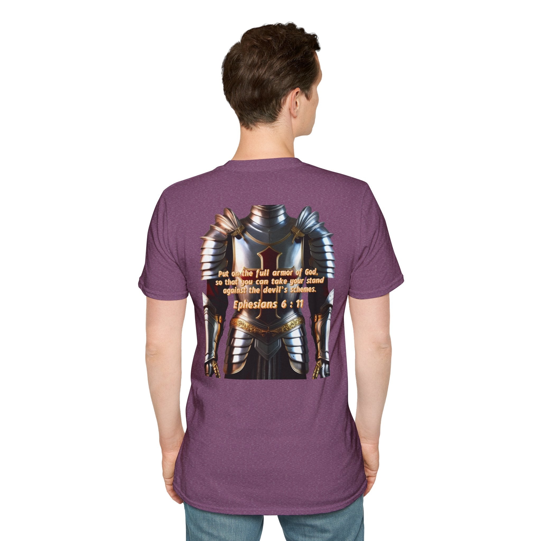 Religious Graphic Armor Of God Design - Unisex Softstyle T-Shirt Printify