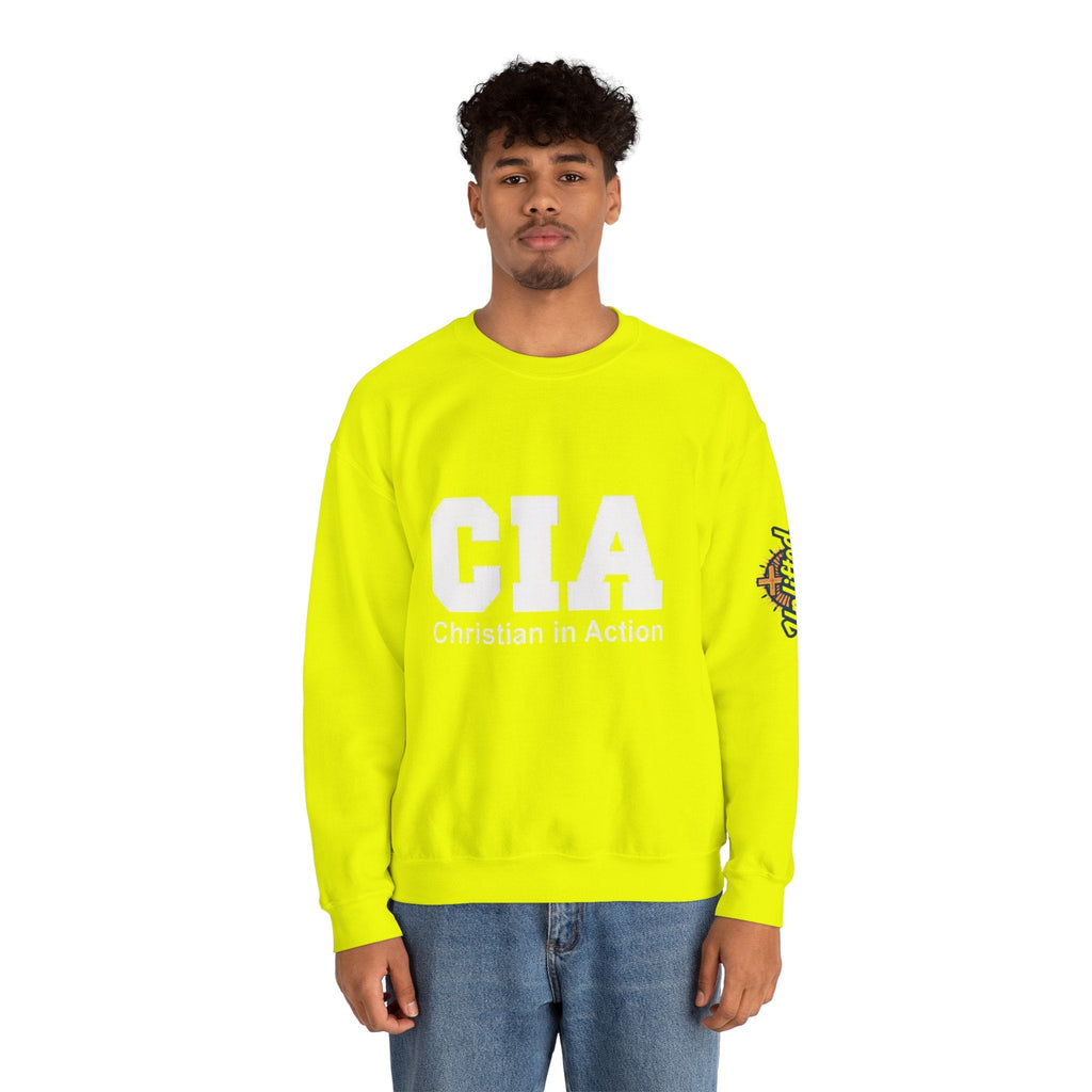 CIA Christian in Action Sweatshirt - Funny Faith Parody Sweatshirt - Mission Ready Apparel Printify