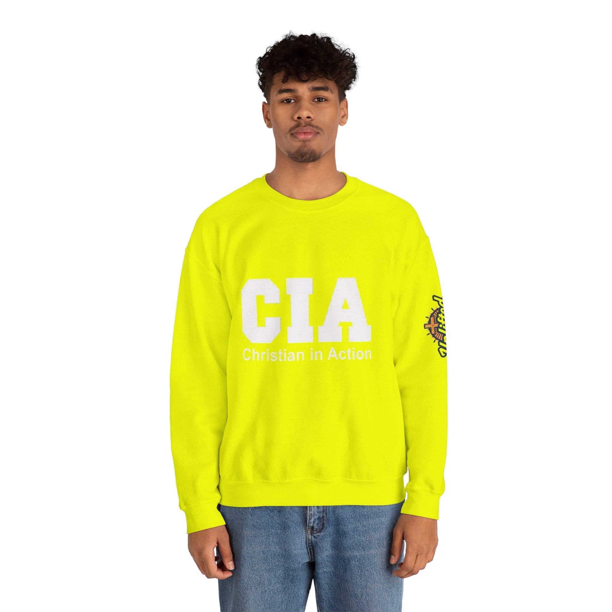 CIA Christian in Action Sweatshirt - Funny Faith Parody Sweatshirt - Mission Ready Apparel Printify