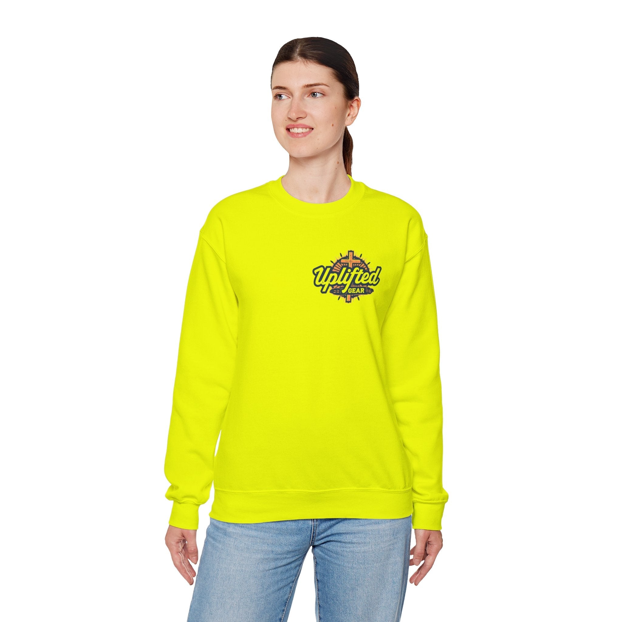 Religious Graphic Armor Of God Design - Unisex Heavy Blend™ Crewneck Sweatshirt Printify