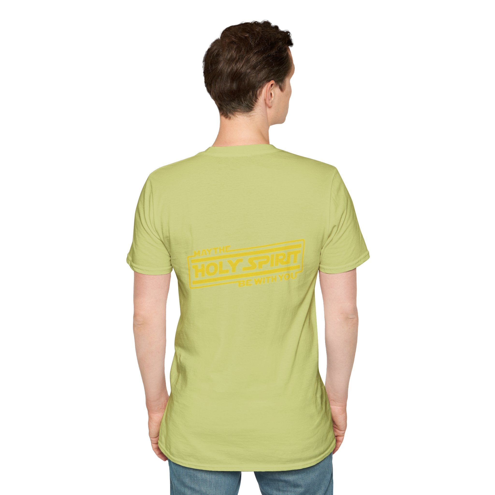 May the Holy Spirit Be With You T-shirt - Christian Star Wars Parody T-shirt Printify