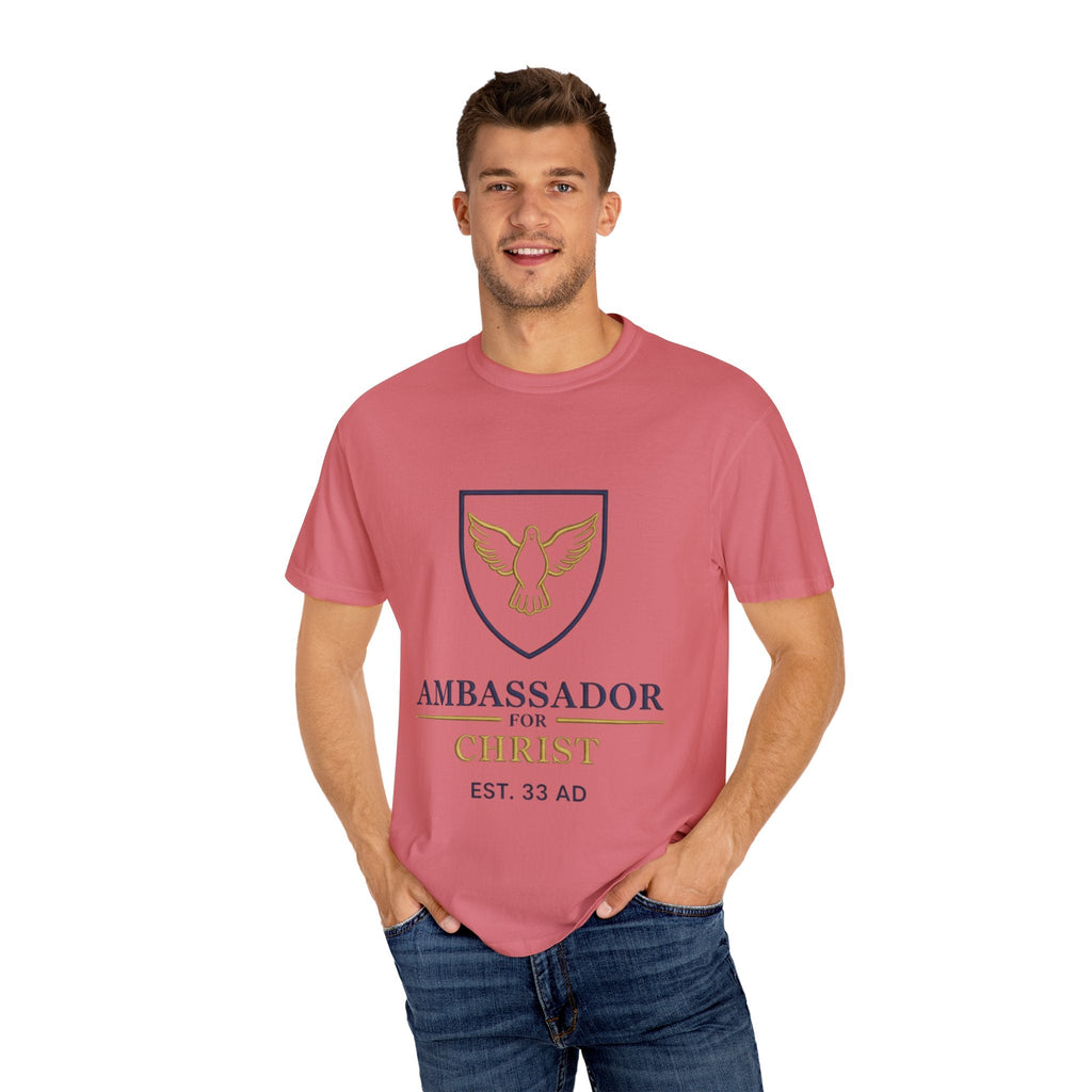 Ambassador for Christ T-Shirt – Established 33 AD Christian Tee for Bold Faith Printify