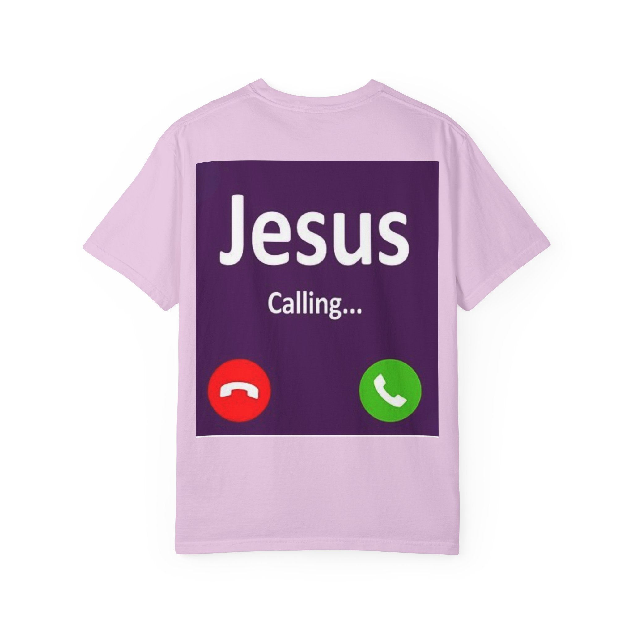 Jesus Calling T-shirt, – Funny Cell Phone Screen Christian T-shirt, for Divine Connection & Faith Humor Printify
