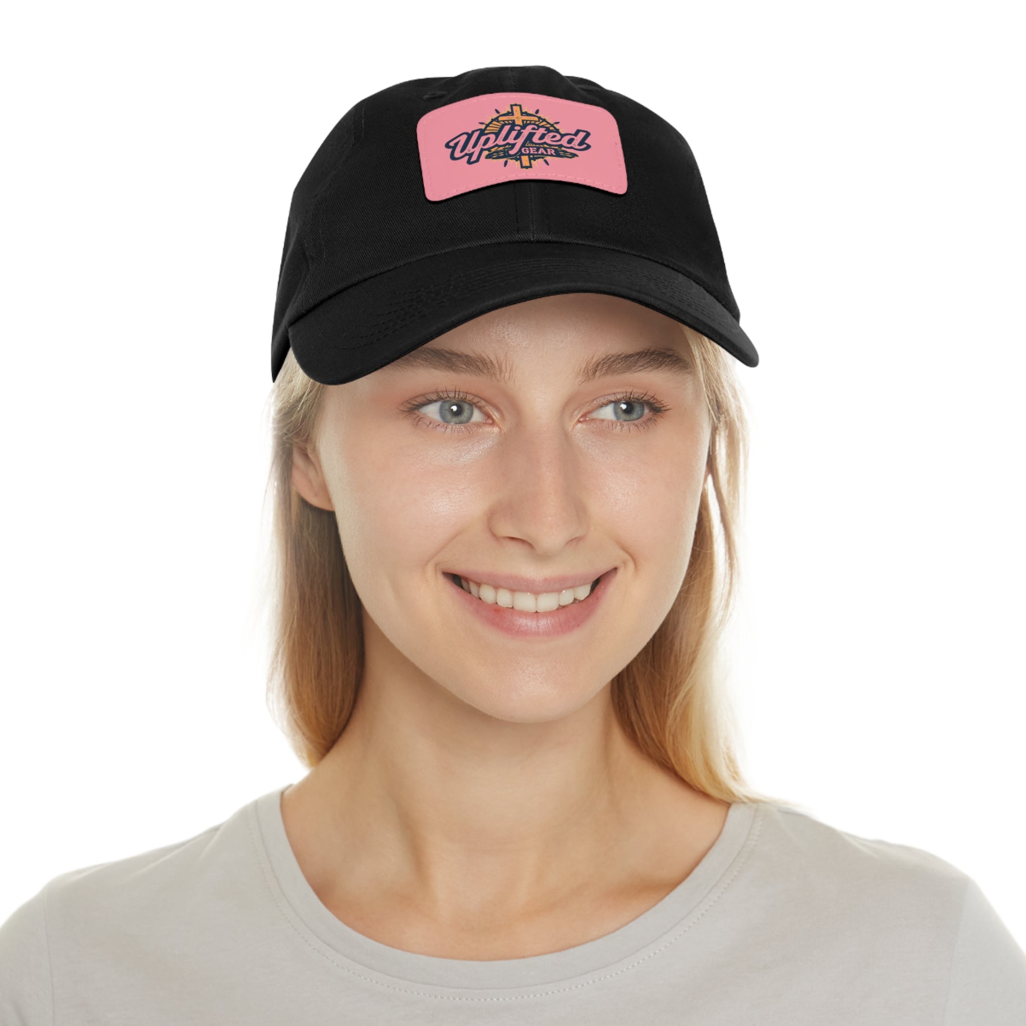 Uplifted Gear Dad Hat Christian Brand Rectangle Printify