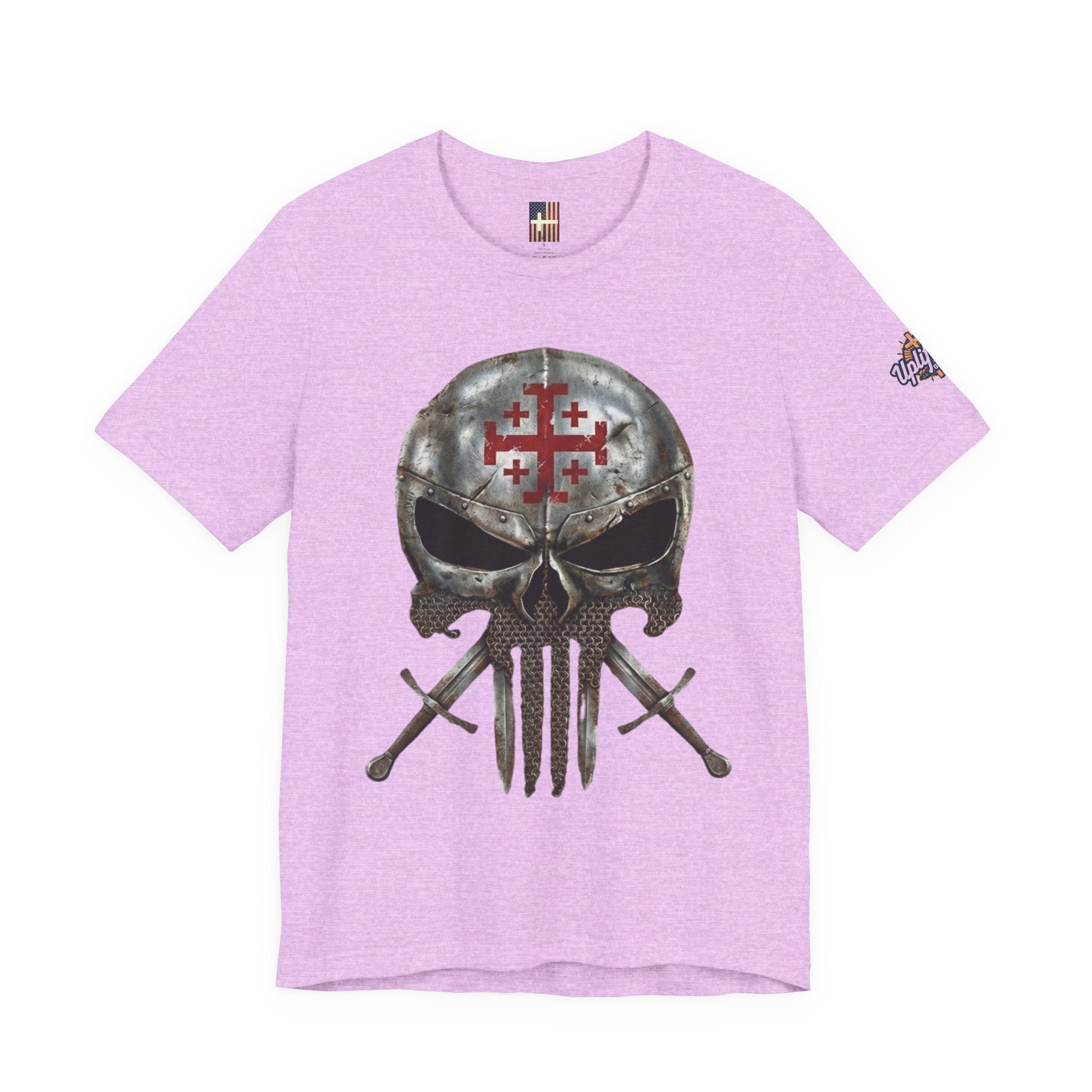 Crusader Knight Christian Skull T-shirt - Warrior Armor of God T-shirt Printify