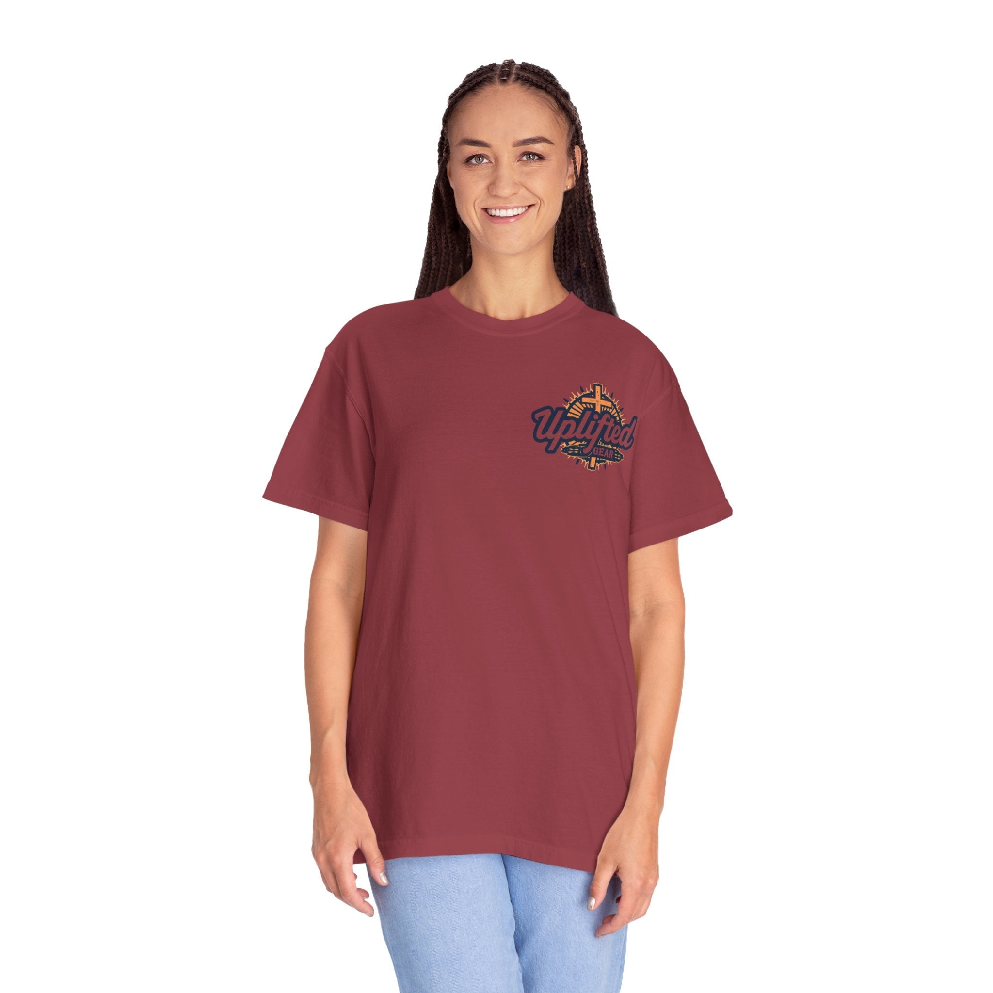 Trust in The Lord Proverbs 3:5-6 Biblical Design Unisex Garment-Dyed T-shirt Printify
