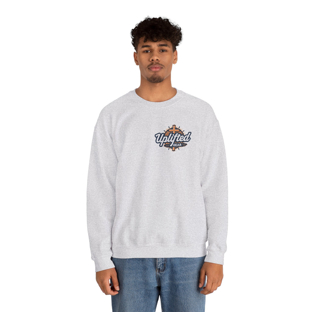 Theologian in Training Sweatshirt – Open Bible & Cross Christian Sweatshirt for Faithful Growth Printify