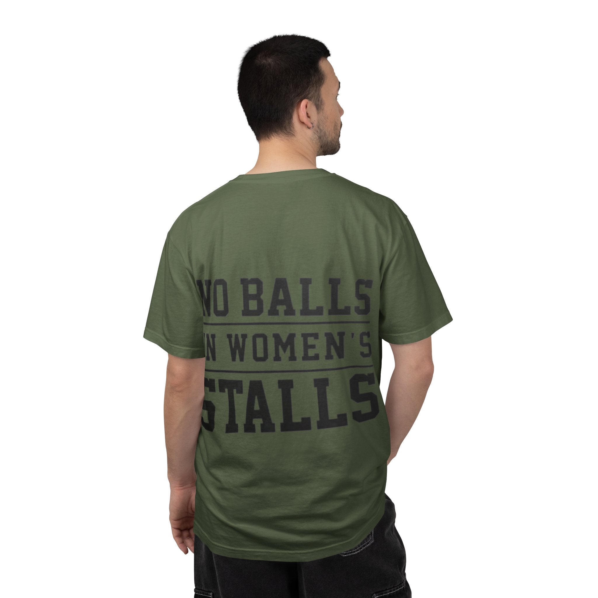 No Balls in Women’s Stalls Graphic Tee — Uplifted Sports Vibe T-Shirt Printify