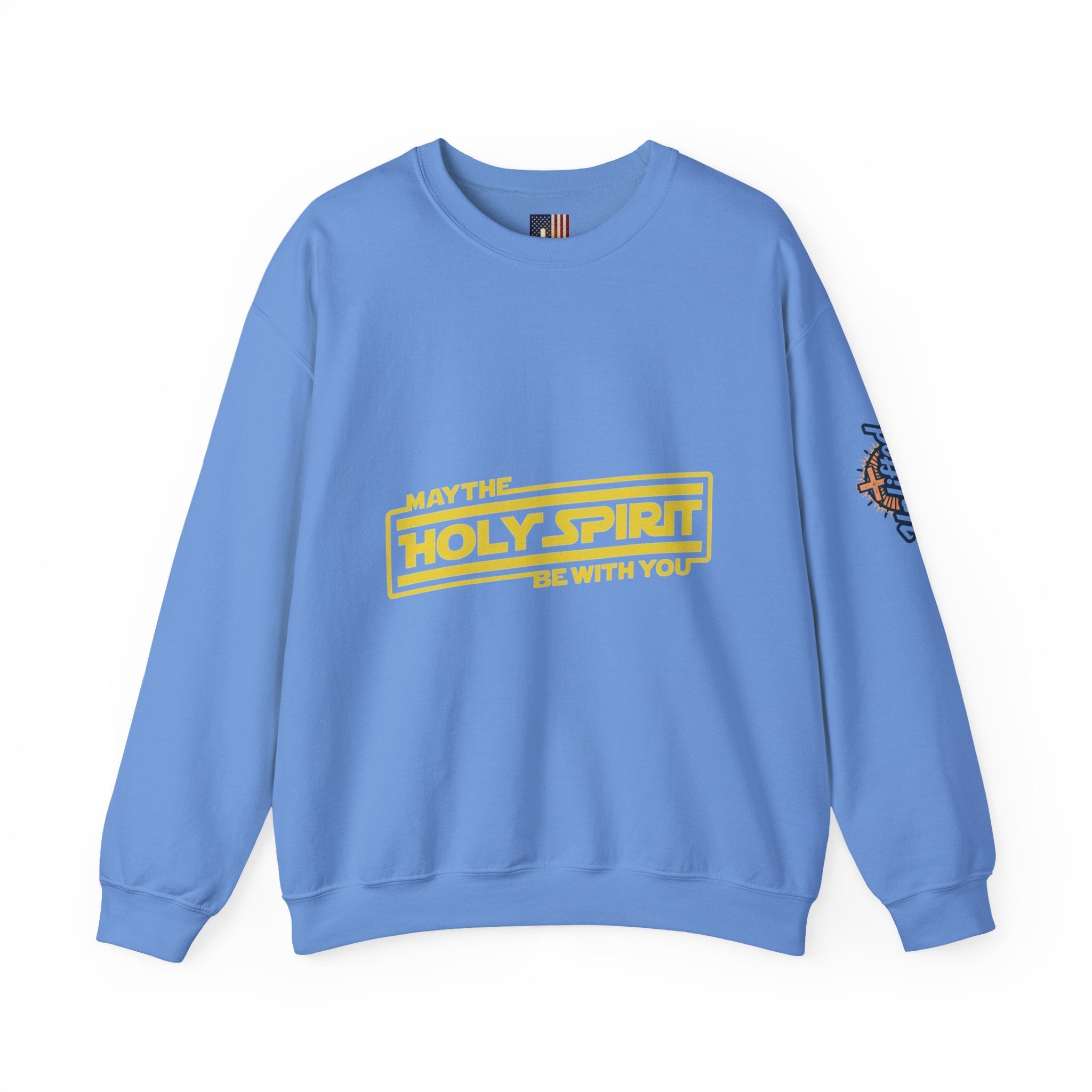 May the Holy Spirit Be With You Sweatshirt - Christian Star Wars Parody Sweatshirt Printify