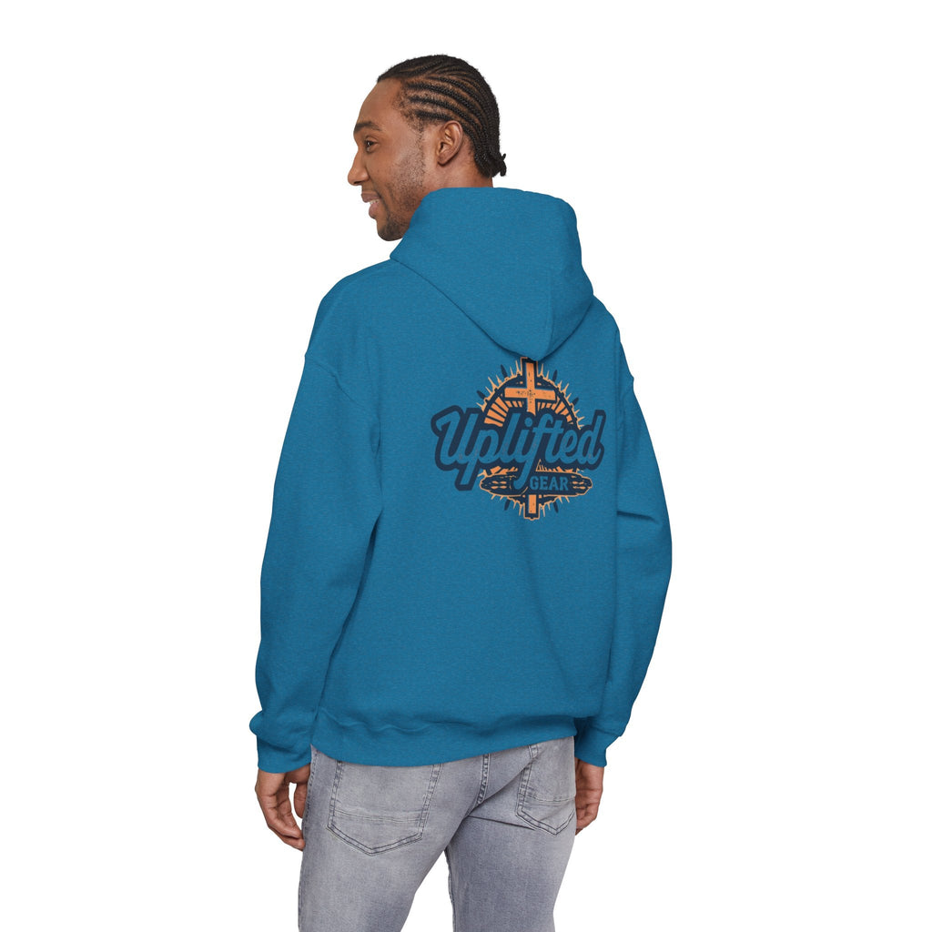 Uplifted Gear Christian Hoodie – Bold Logo Faith Hoodie for Inspired Living Printify
