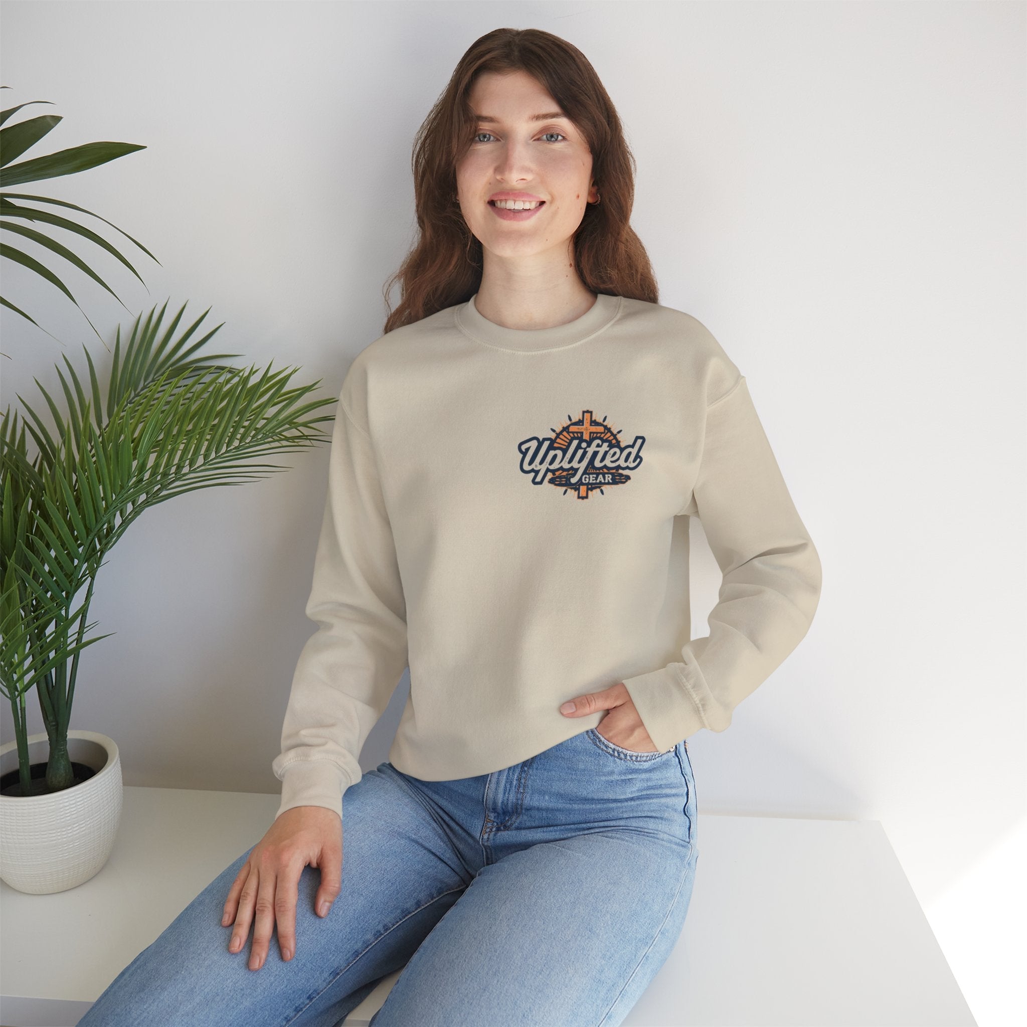 Religious Graphic Armor Of God Design - Unisex Heavy Blend™ Crewneck Sweatshirt Printify