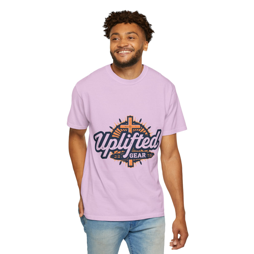 Uplifted Gear Christian T-Shirt – Bold Logo Faith Tee for Inspired Living Printify