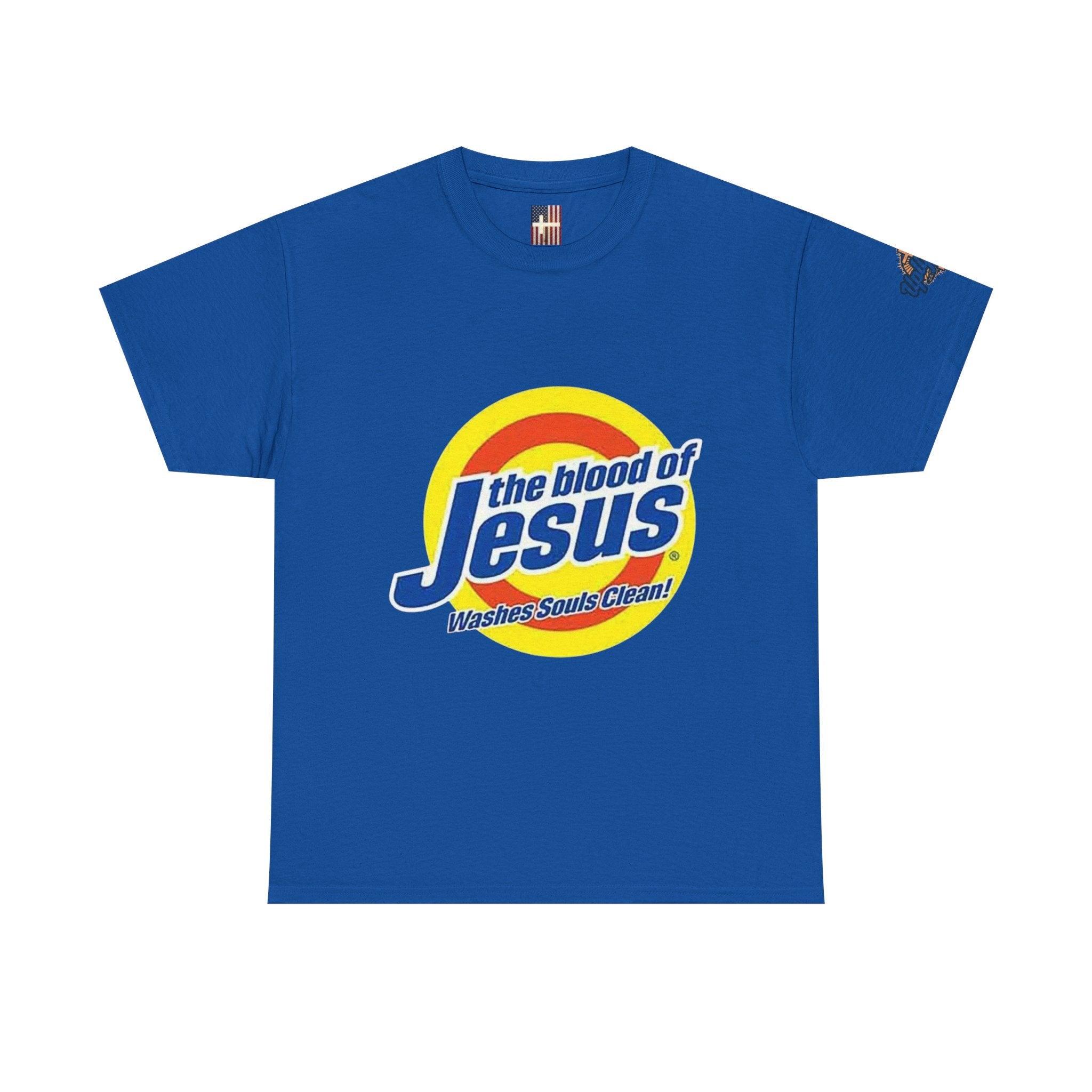 Blood of Jesus Washes Souls Clean T-shirt - Funny Tide Parody - Christian Faith T-shirt Printify