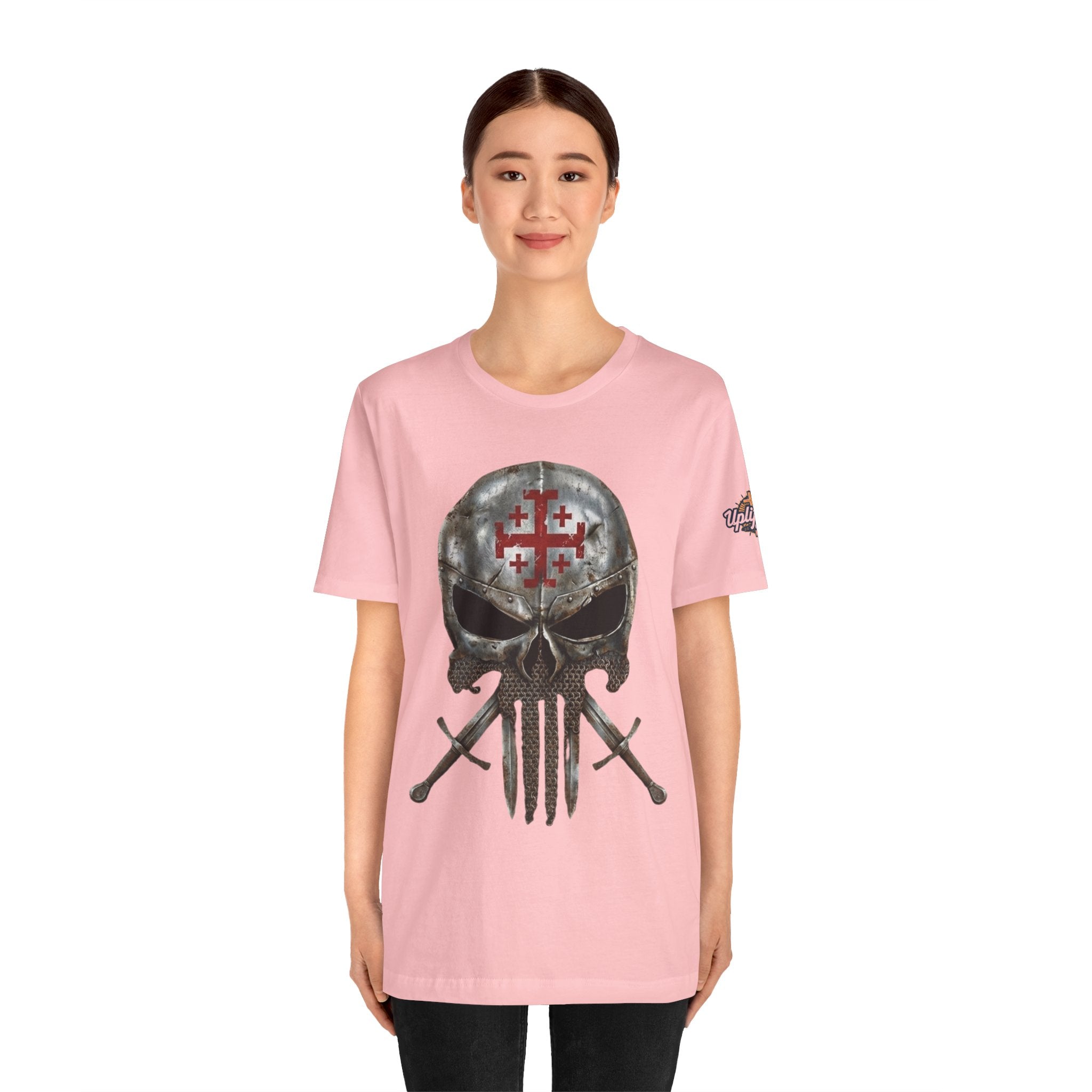 Crusader Knight Christian Skull T-shirt - Warrior Armor of God T-shirt Printify