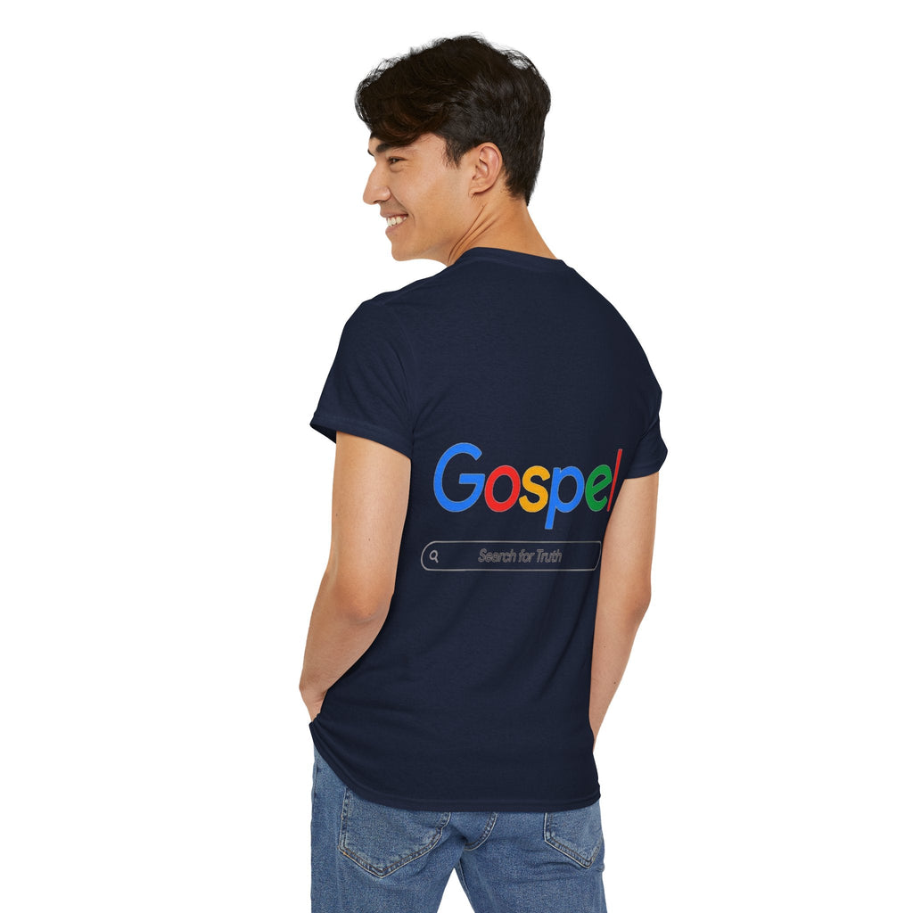 Gospel Graphic Tee — "Gospel" Colorful Logo Christian T-Shirt Printify