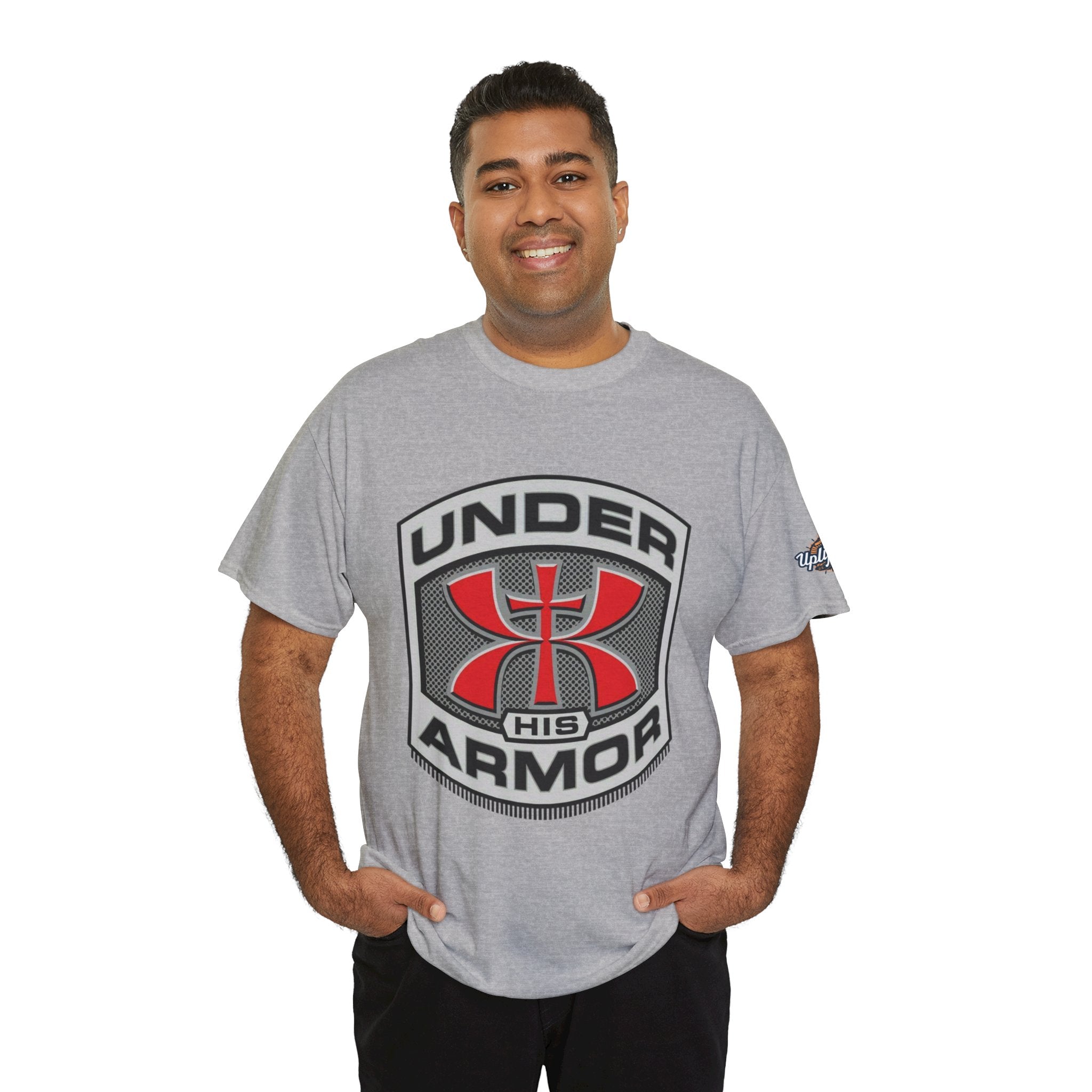 Under HIS Armor Christian T-Shirt — Faith-Inspired Under Armour Style Printify