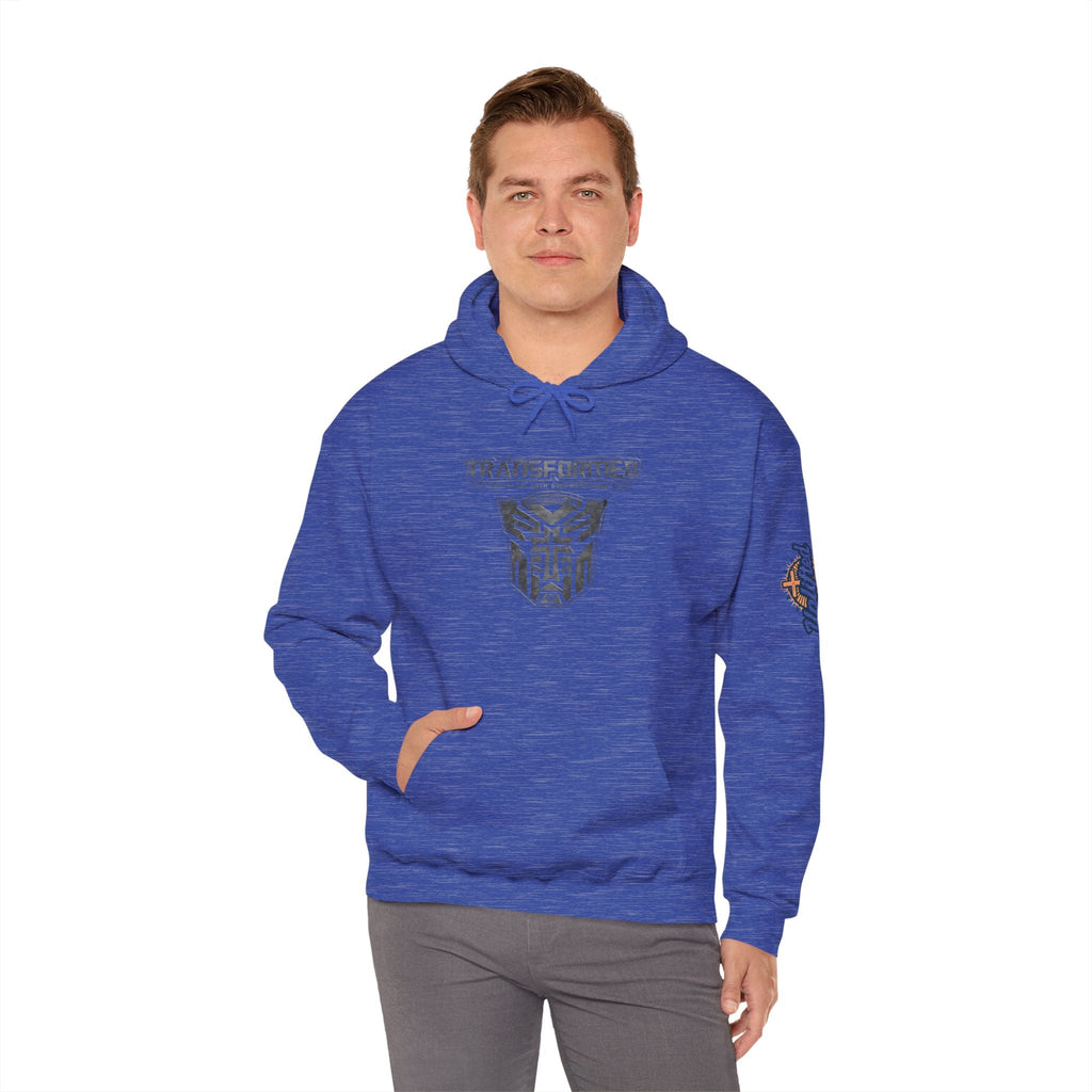 Transformer Logo Christian Hoodie | 2 Corinthians 3:18 Bible Verse Hoodie Printify