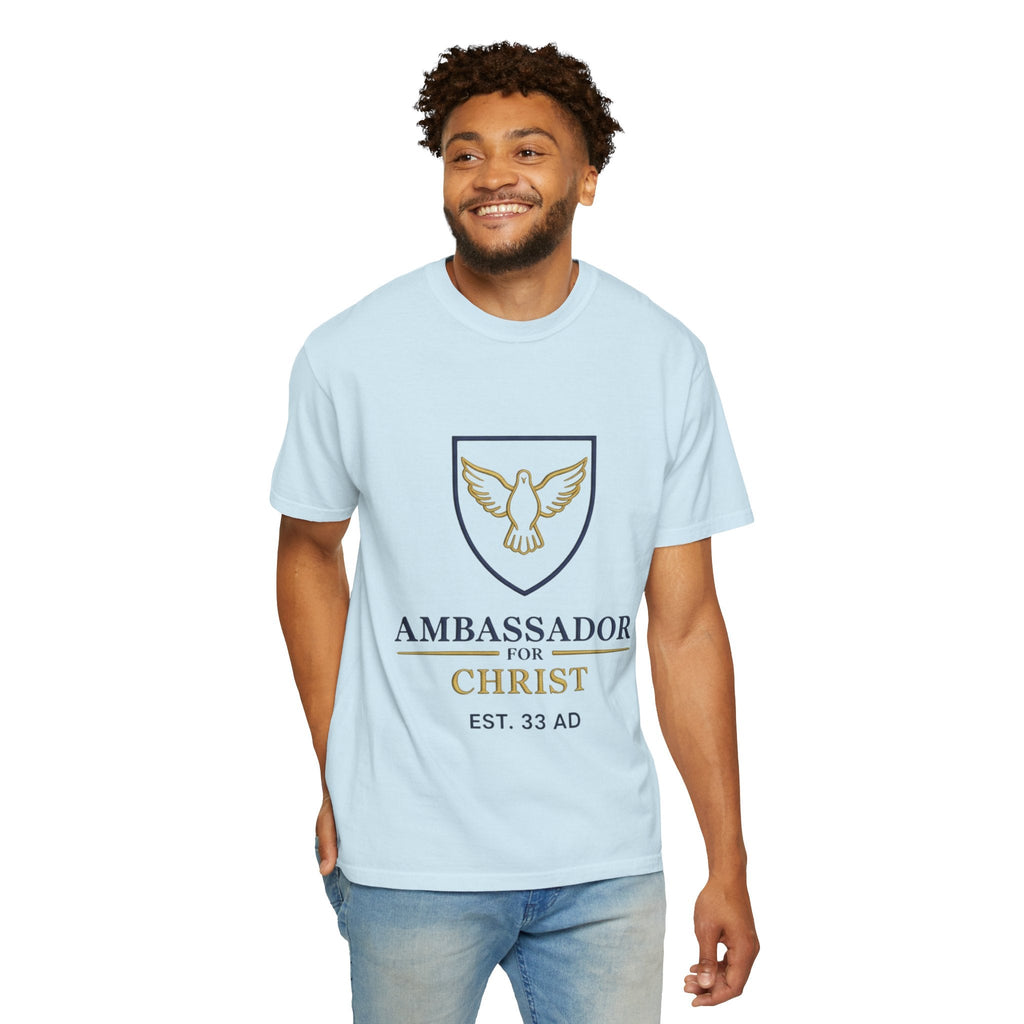 Ambassador for Christ T-Shirt – Established 33 AD Christian Tee for Bold Faith Printify